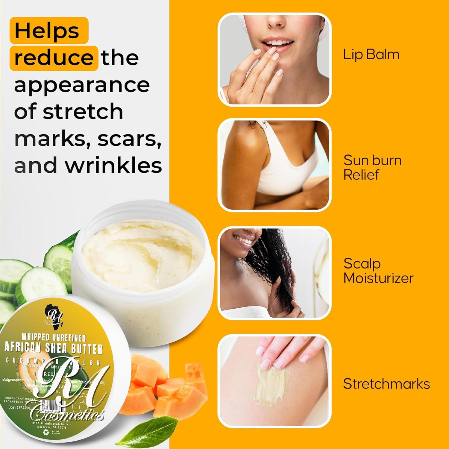 Manteca de Karité Batida RA 170g - Hidratante Natural con Pepino y Melón