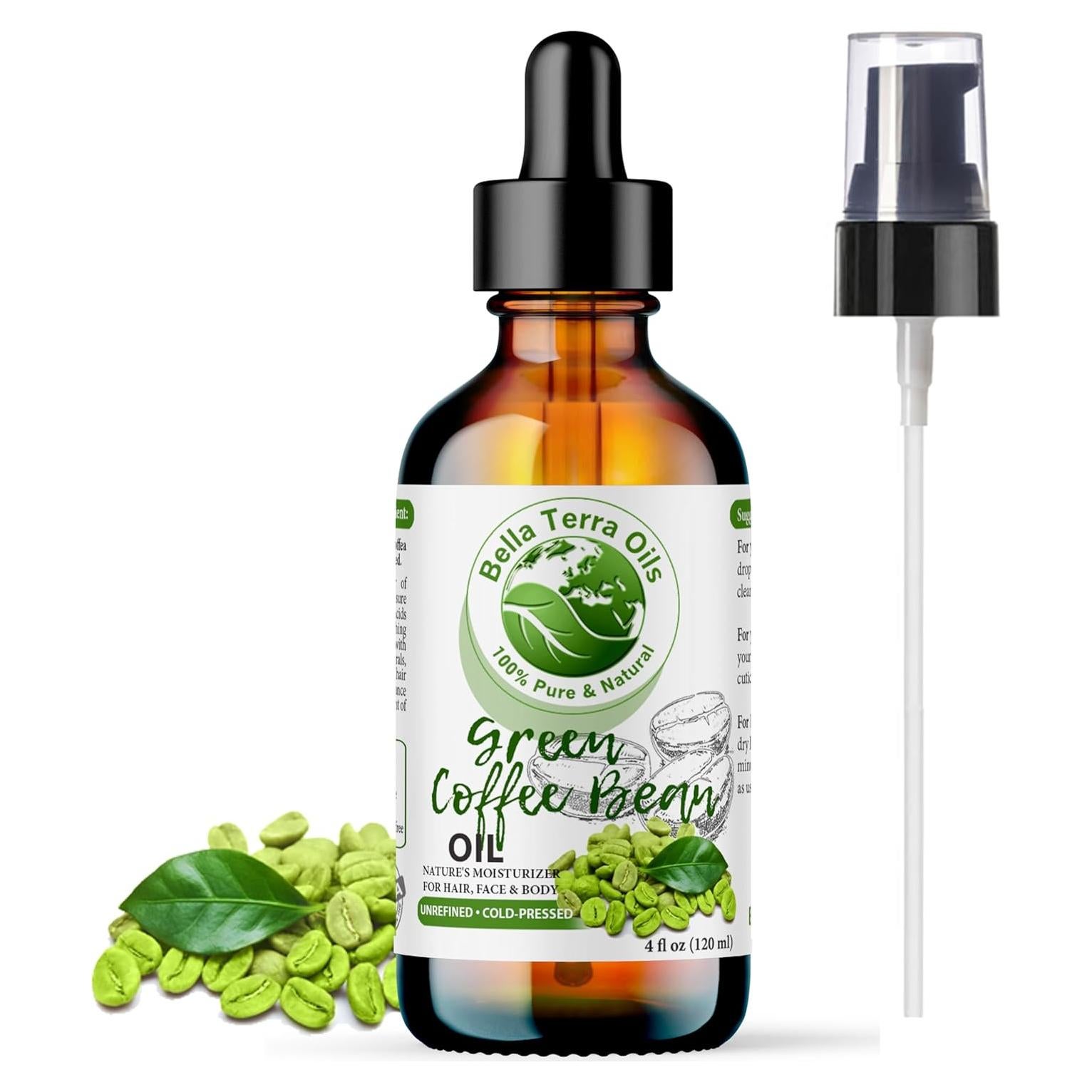 Aceite de Grano de Café Verde Bella Terra 118 ml - Hidratante Piel