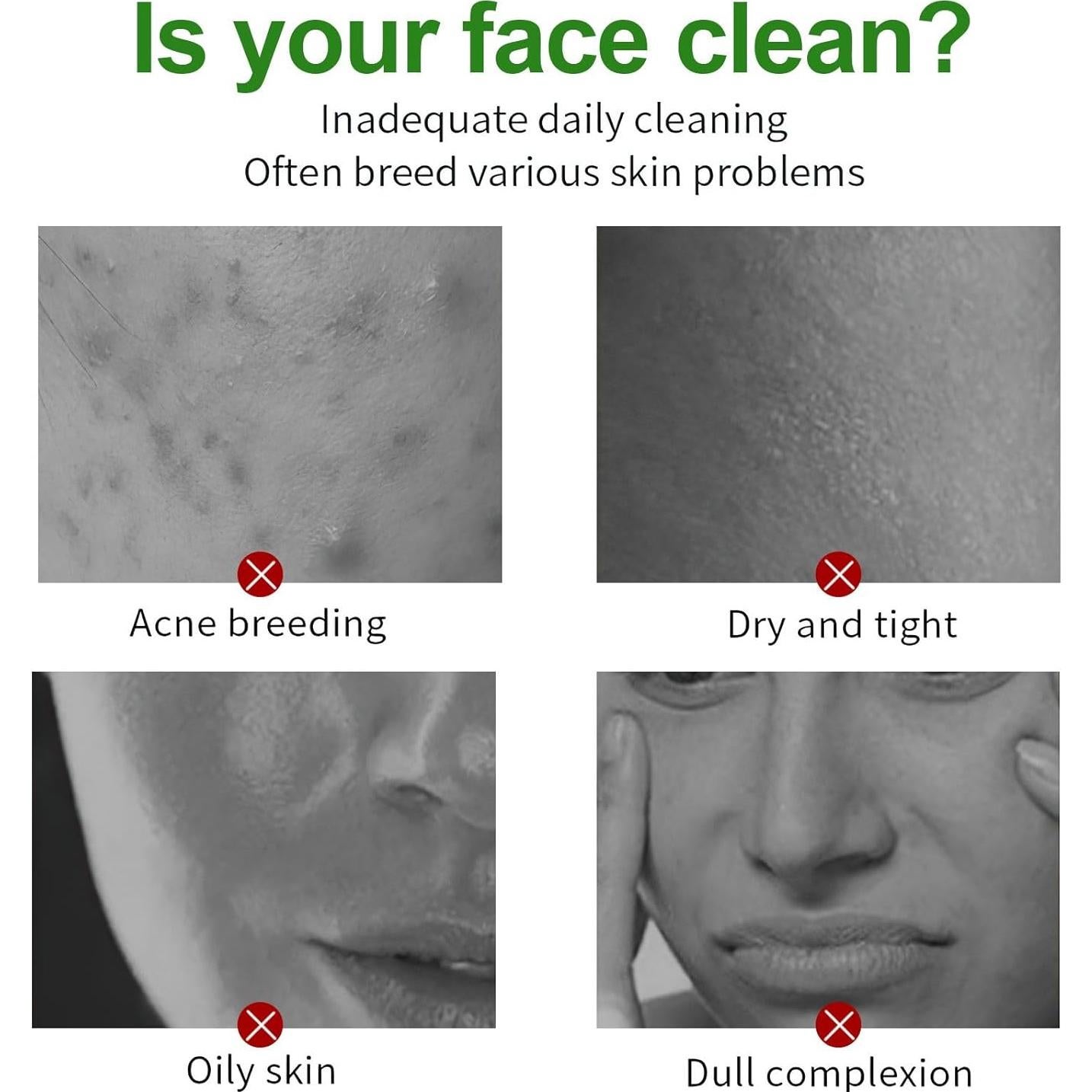 Mascarilla Facial de Barro Verde PAINISTIC - 2 Piezas