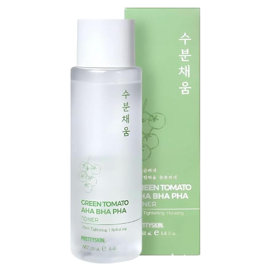 Tónico Facial Hidratante PRETTYSKIN 250ml - AHA BHA PHA Tomate