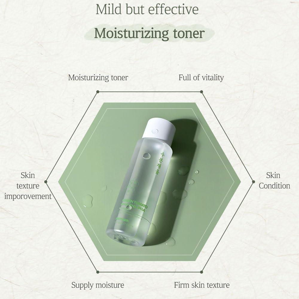 Tónico Facial Hidratante PRETTYSKIN 250ml - AHA BHA PHA Tomate