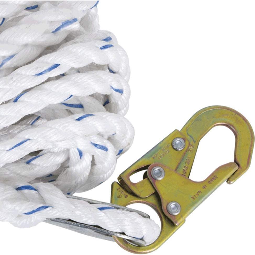 Cuerda Vertical Peakworks 7,62 m con Gancho de Resorte