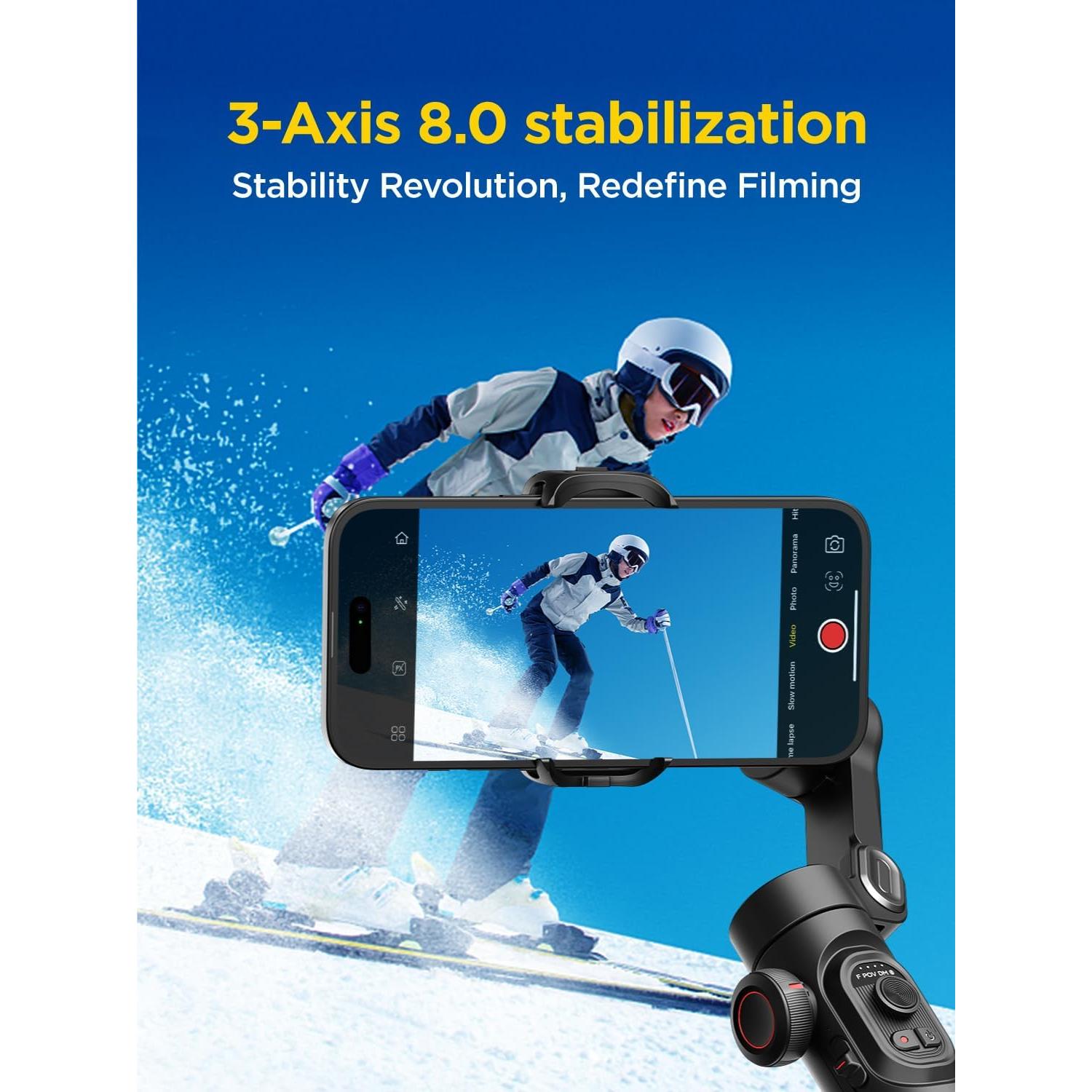 Gimbal Estabilizador AOCHUAN Smart XE para Smartphone 3 Ejes