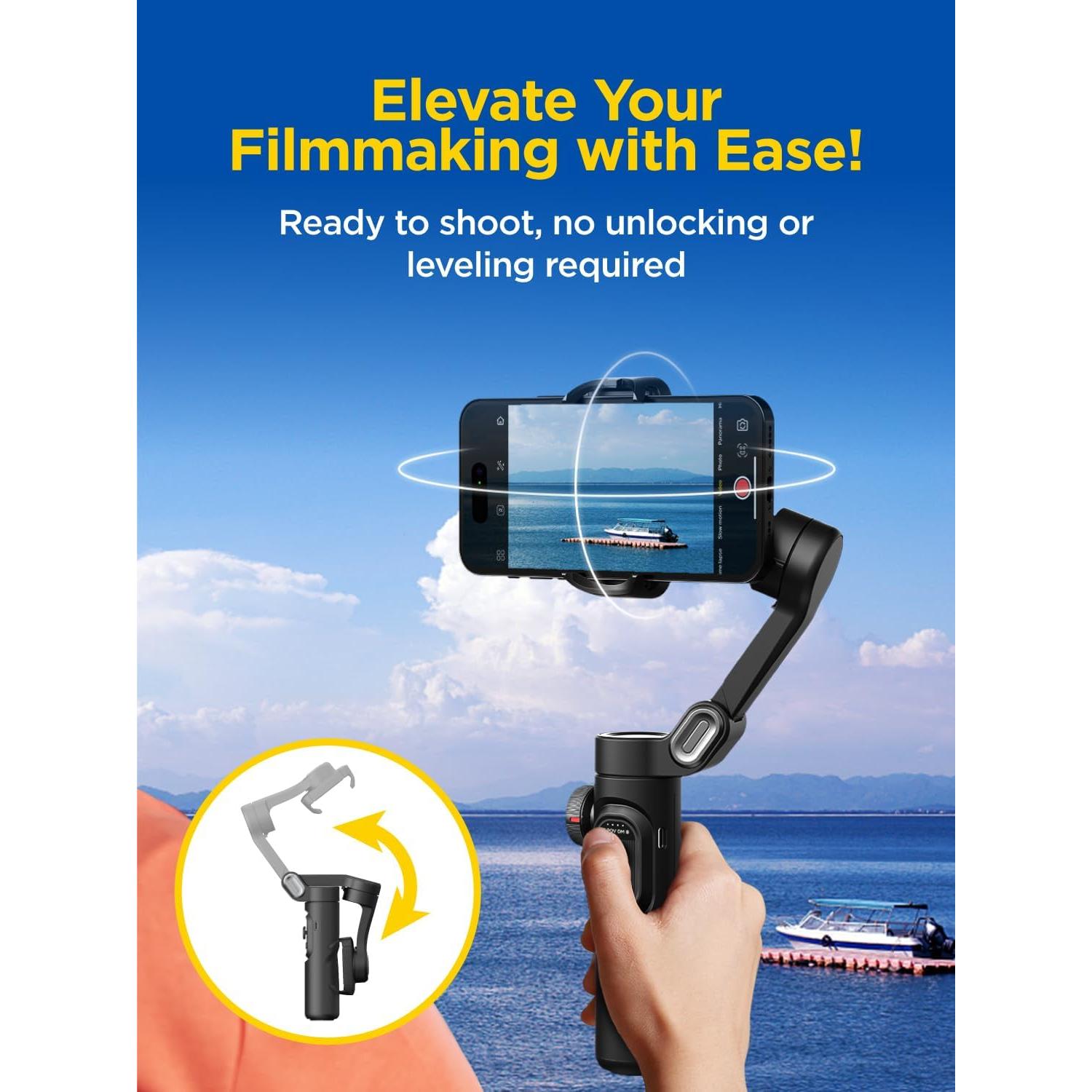 Gimbal Estabilizador AOCHUAN Smart XE para Smartphone 3 Ejes