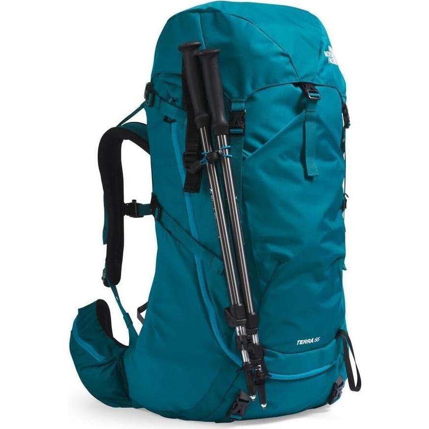 Mochila de Trekking The North Face Terra 55, 55L, Musgo Azul