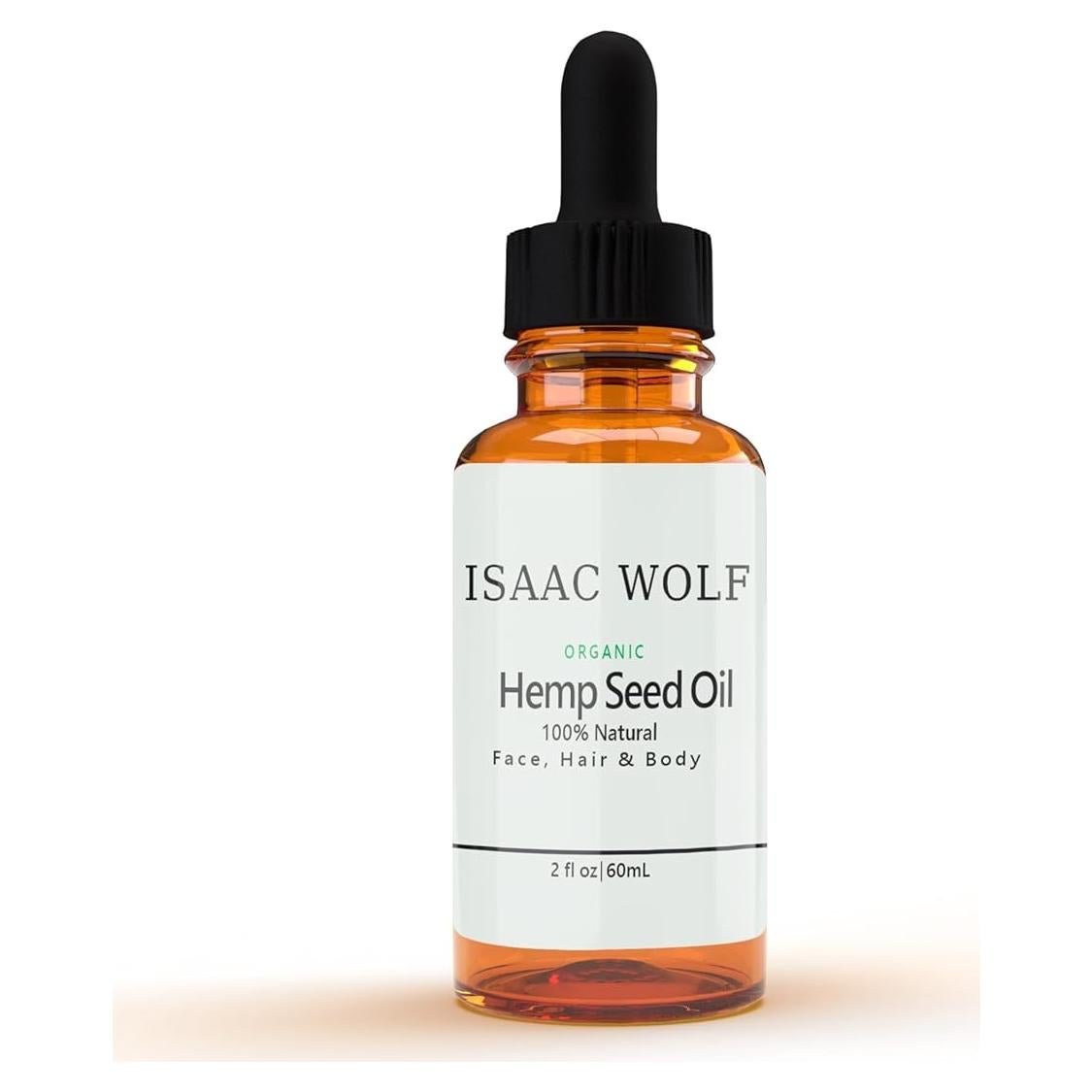 Aceite de Semilla de Cáñamo Orgánico Isaac Wolf 59ml Puro