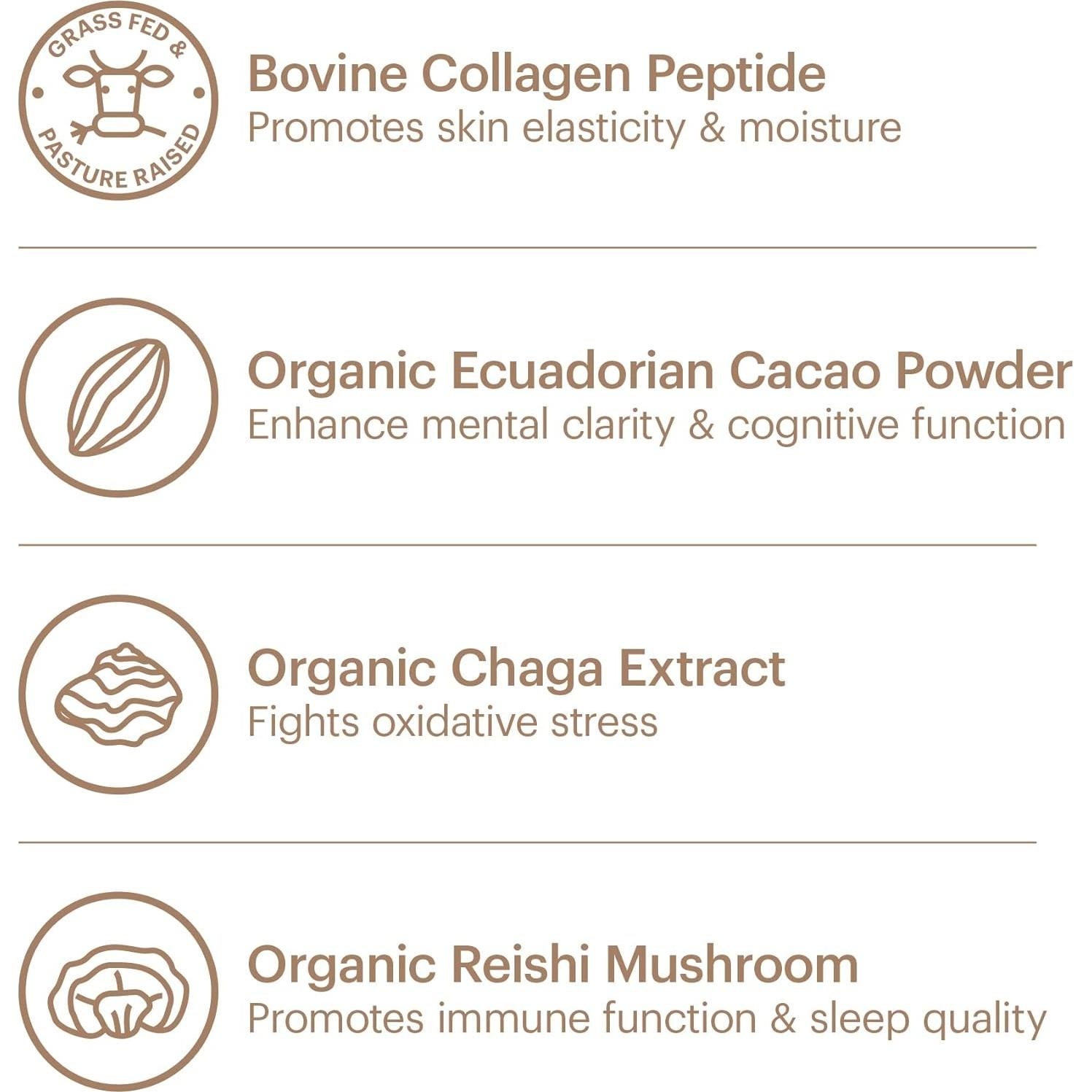 Wellthy Polvo de Superalimento de Colágeno Cacao 230g