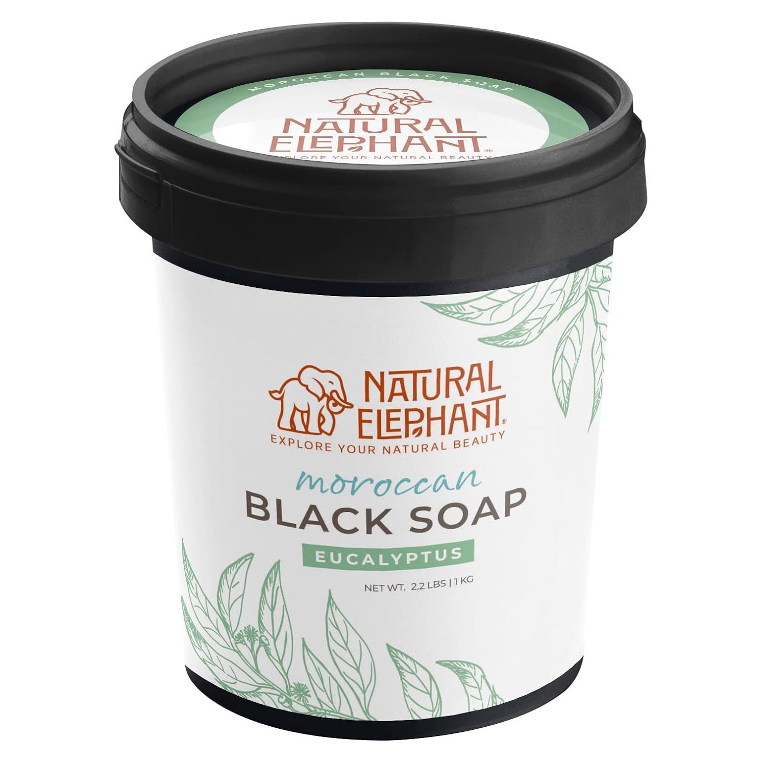 Jabón Negro Marroquí Natural Elephant 1kg Eucalipto