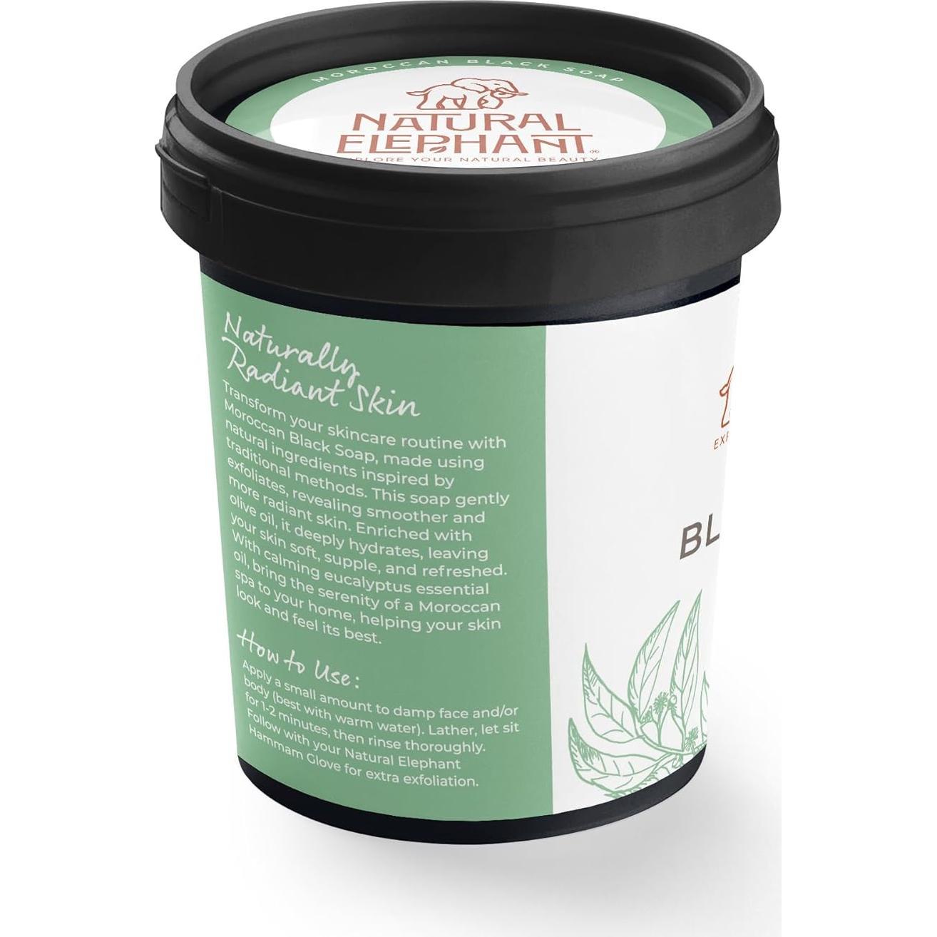 Jabón Negro Marroquí Natural Elephant 1kg Eucalipto