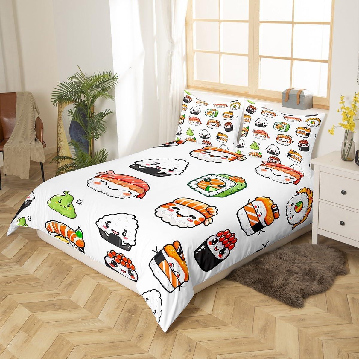 Funda de Edredón Individual Feelyou Microfibra Sushi 173x229cm