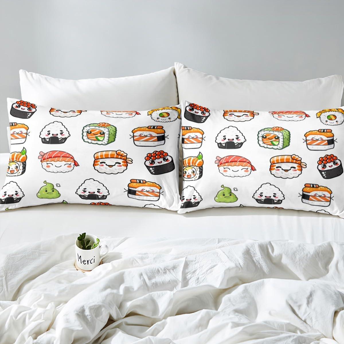 Funda de Edredón Individual Feelyou Microfibra Sushi 173x229cm