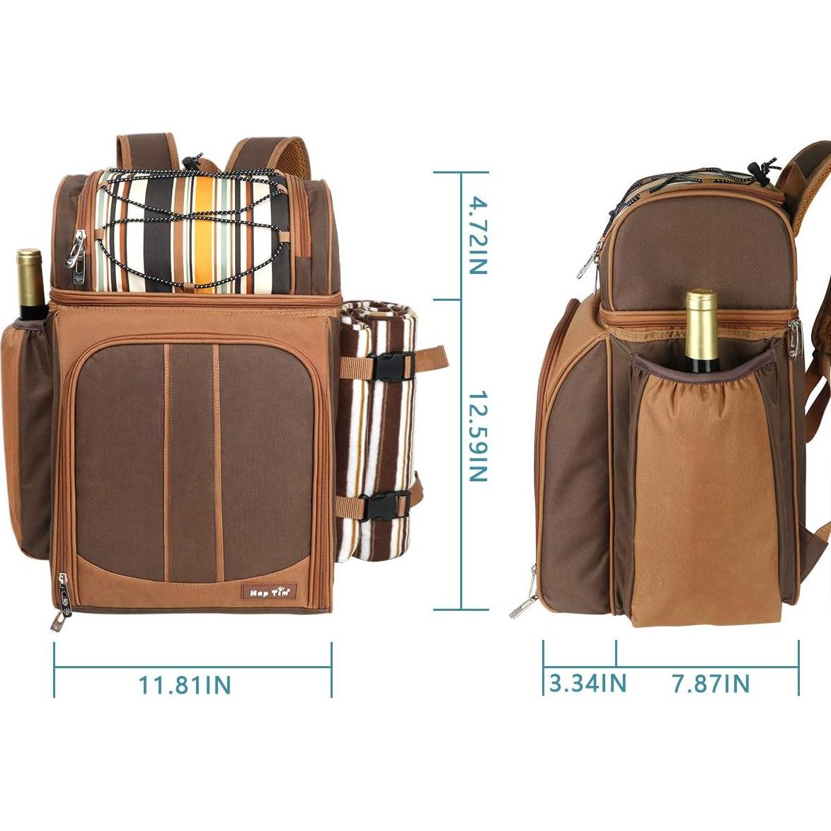 Mochila de Picnic Hap Tim para 4 Personas con Compartimento Térmico