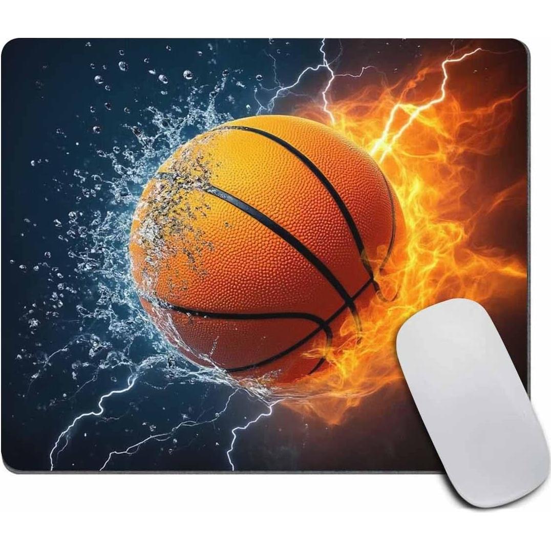 Mousepad Antideslizante Amcove Rectangular 240x200mm Fuego y Agua