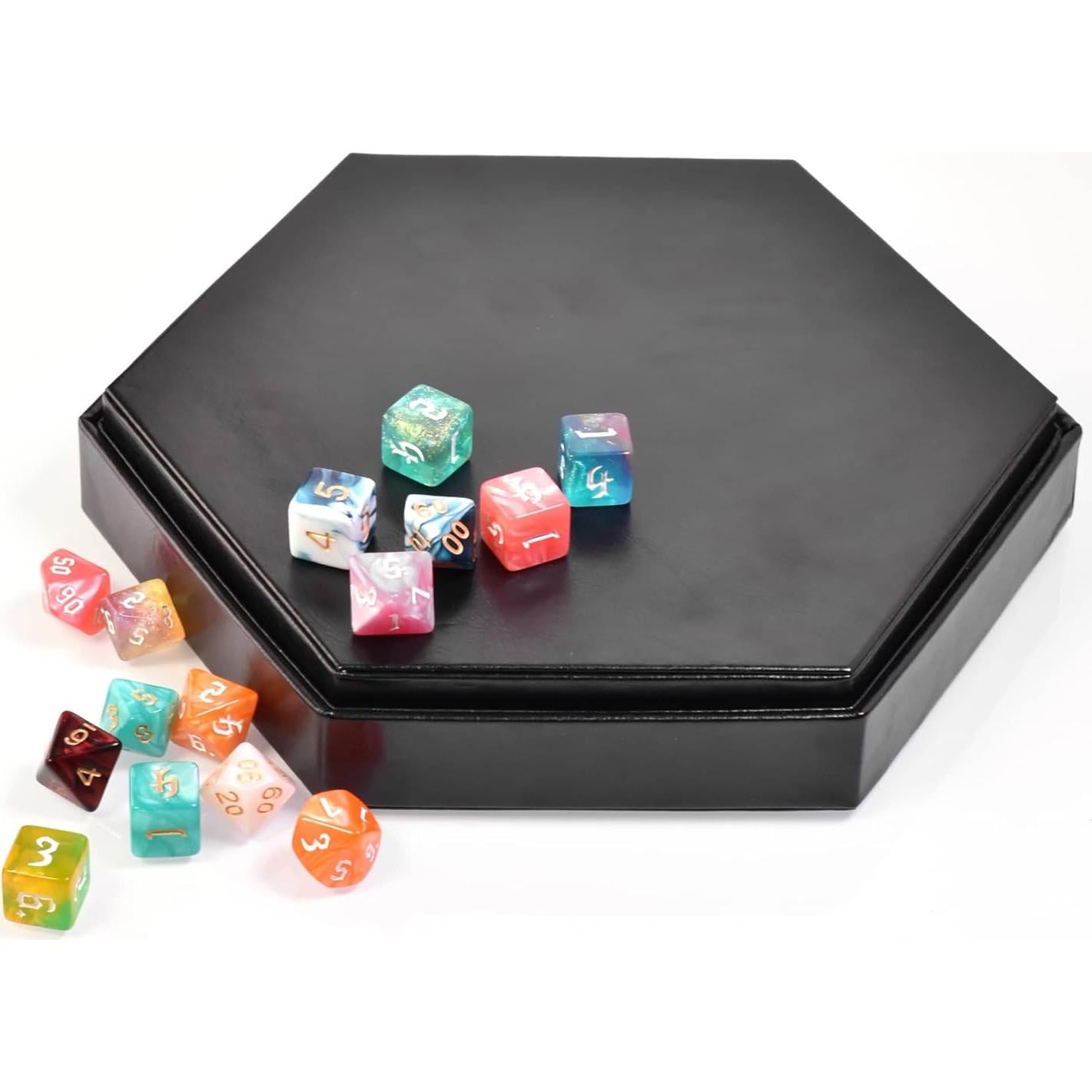 Bandeja de Dados 2 en 1 KSNDie Hexagonal Marrón 22.5x20cm