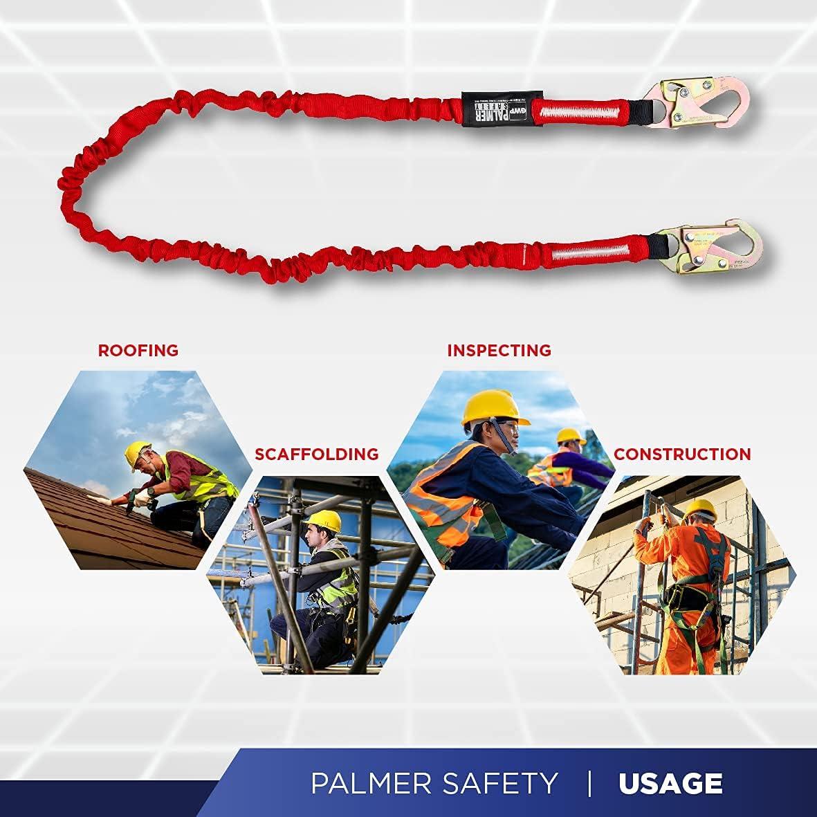 Lanyard de Seguridad Palmer Safety L121133 1.83 m con Ganchos
