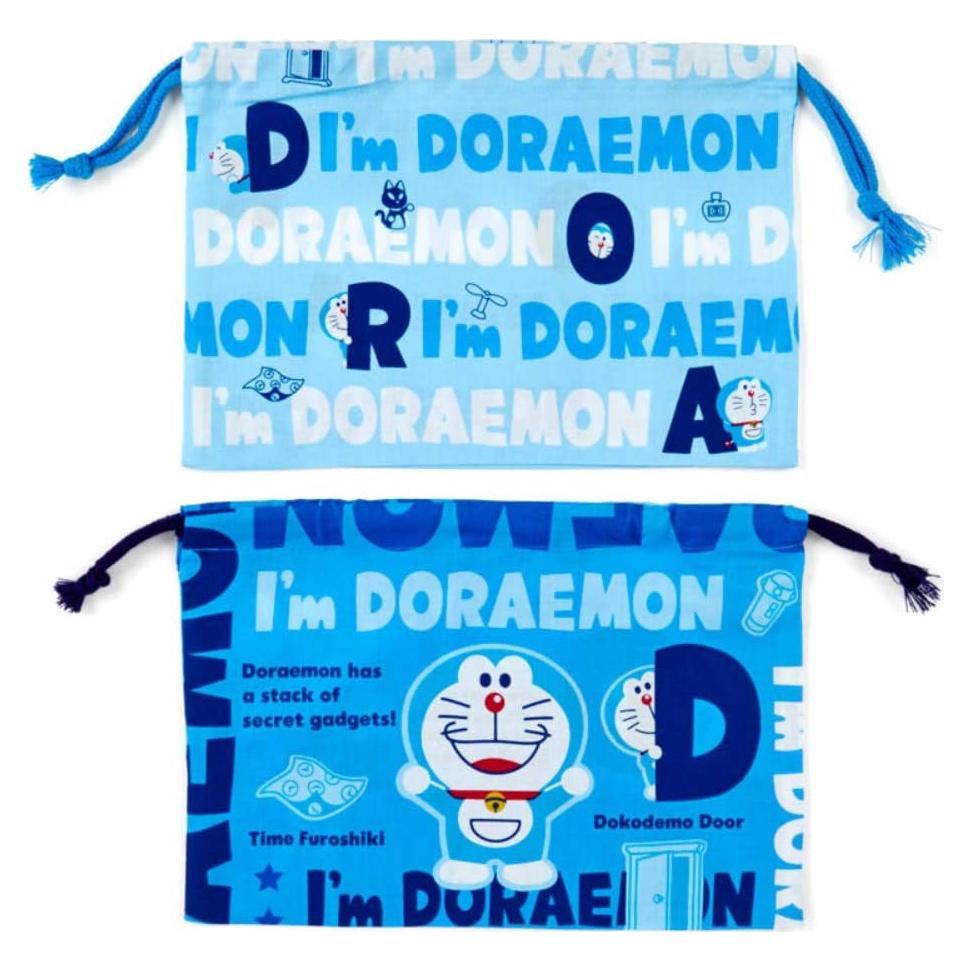 Juego de Almuerzo Sanrio Doraemon 2 Piezas 100% Algodón