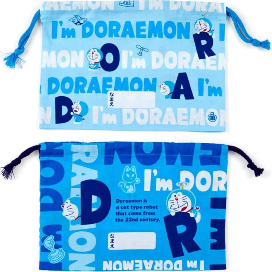 Juego de Almuerzo Sanrio Doraemon 2 Piezas 100% Algodón