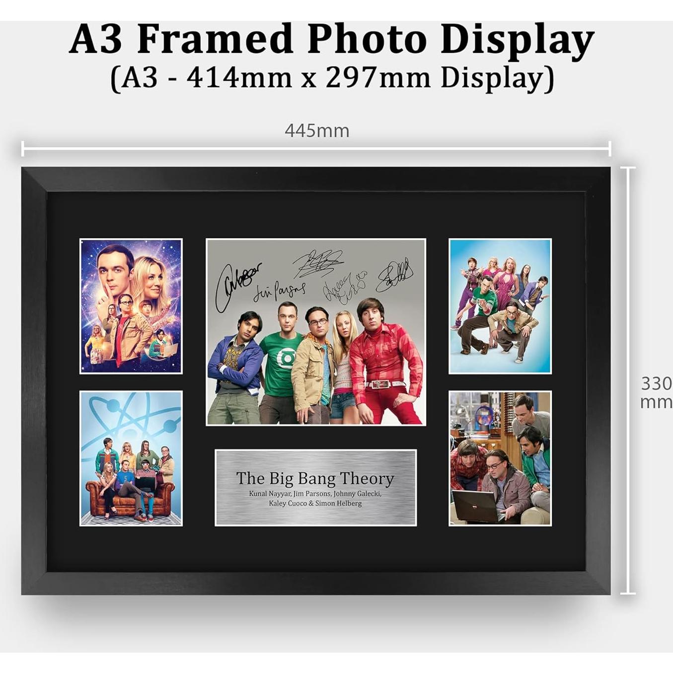 Display Enmarcado La Teoría del Big Bang HWC Trading 43.9 x 32.9 cm