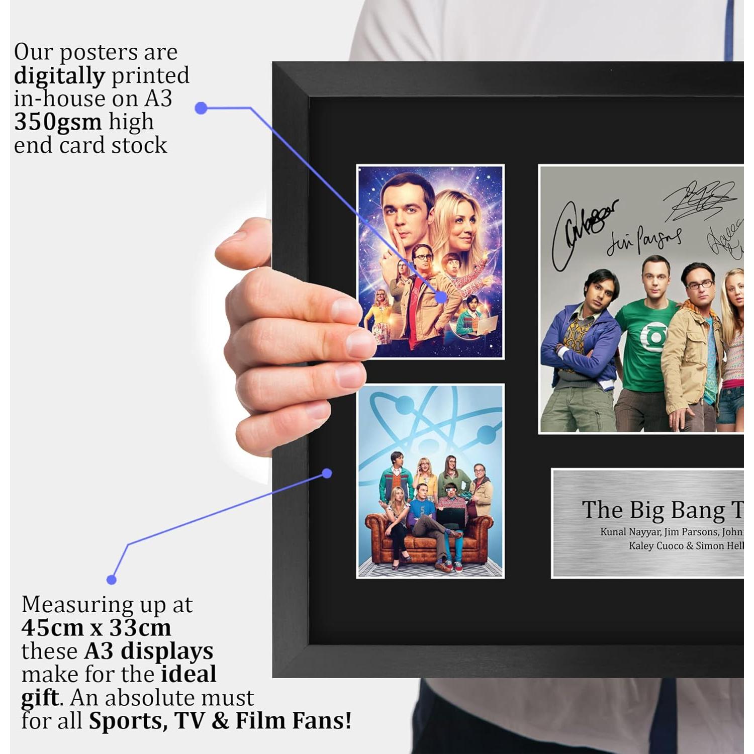 Display Enmarcado La Teoría del Big Bang HWC Trading 43.9 x 32.9 cm