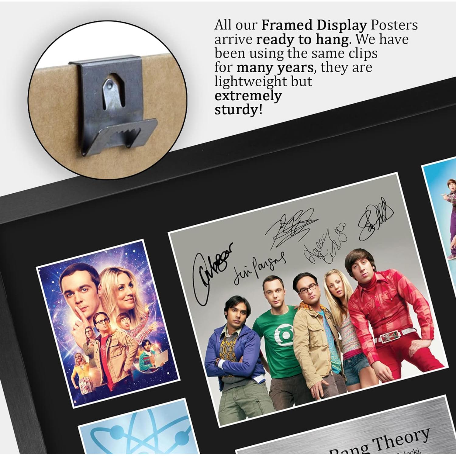 Display Enmarcado La Teoría del Big Bang HWC Trading 43.9 x 32.9 cm