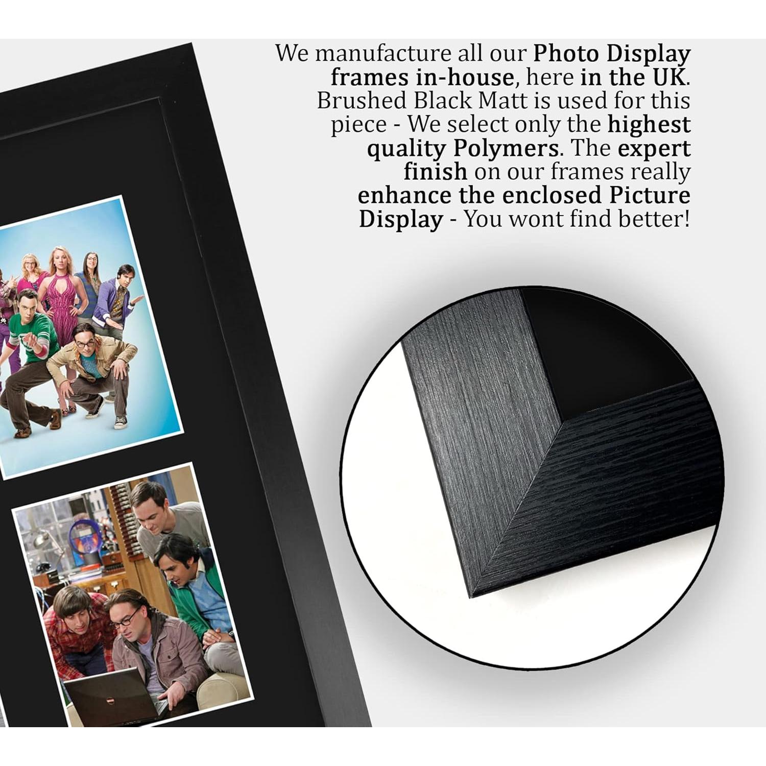 Display Enmarcado La Teoría del Big Bang HWC Trading 43.9 x 32.9 cm