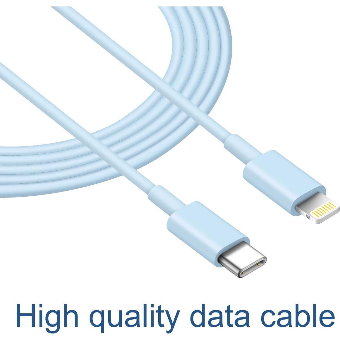 Cable de Carga Rápida USB-C a Lightning ROMITAZ 2m - Paquete de 2