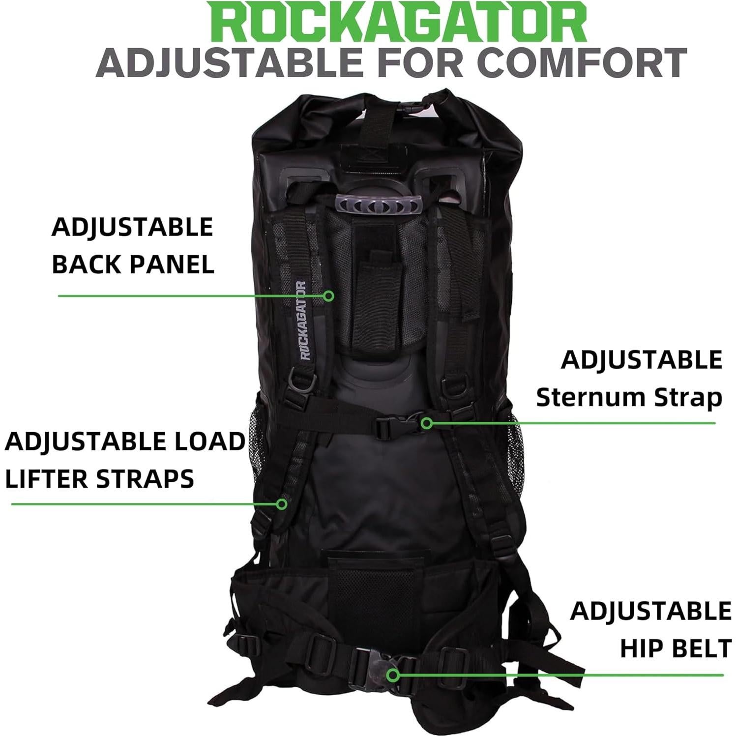 Mochila Impermeable Rockagator 90L Camo para Aventura
