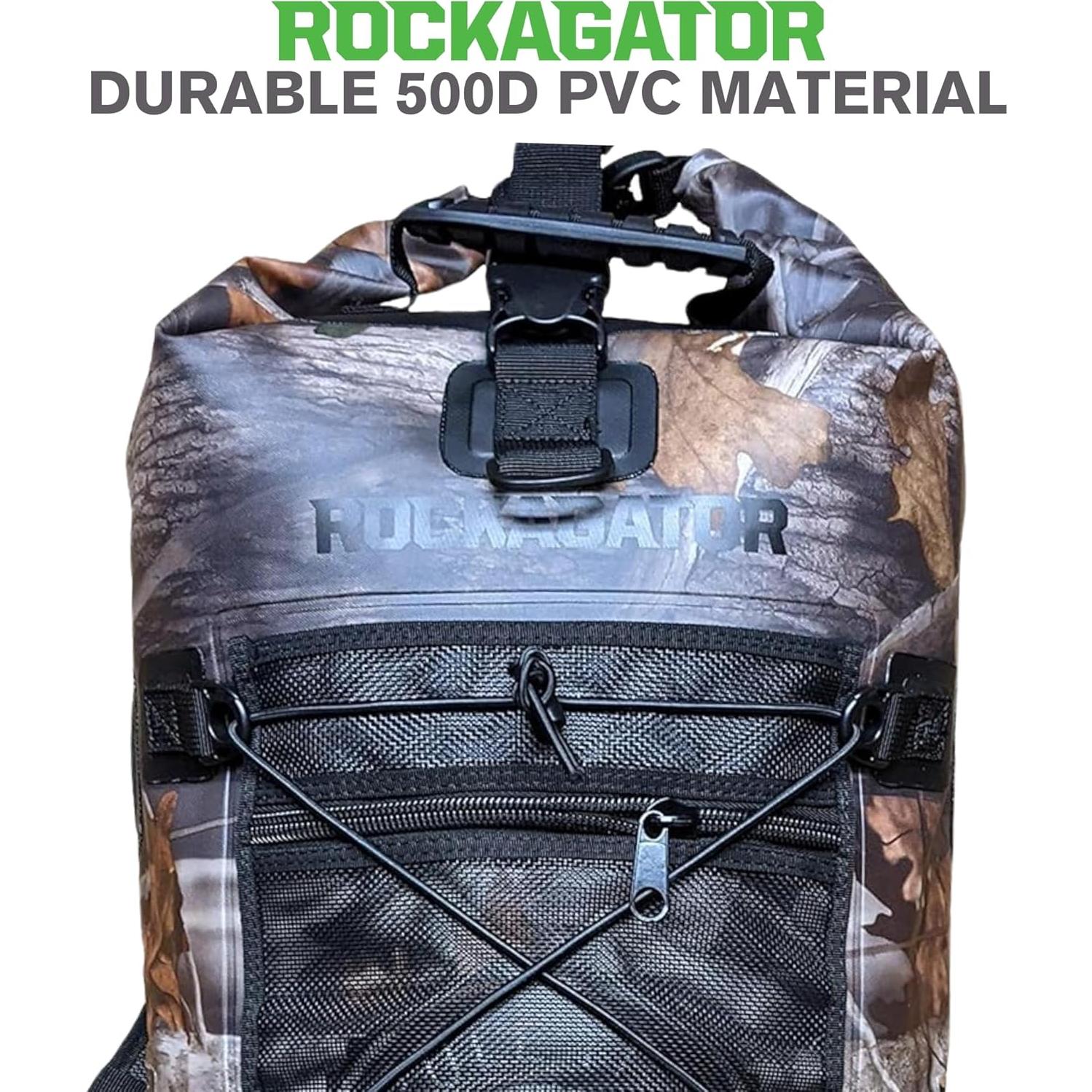 Mochila Impermeable Rockagator 90L Camo para Aventura