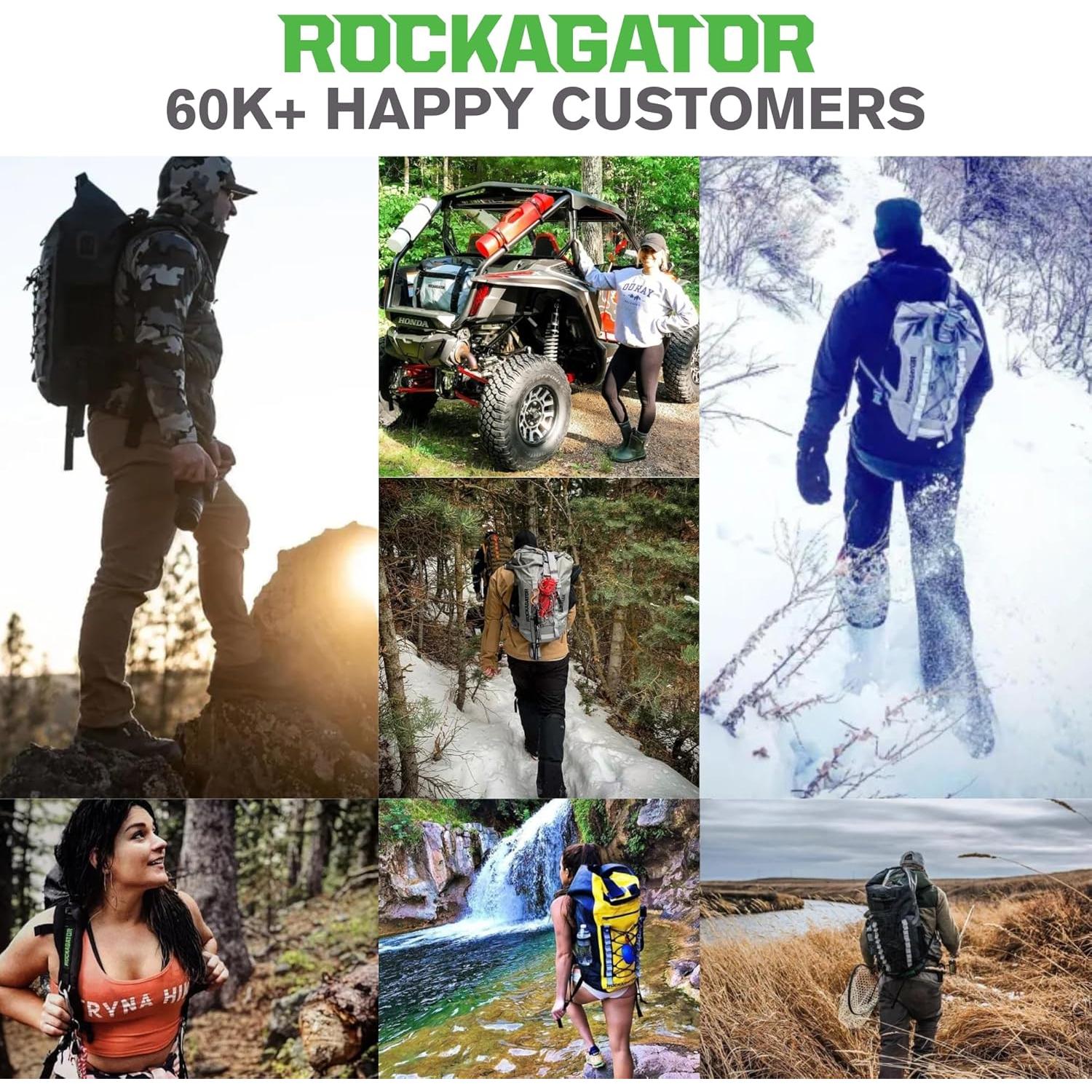 Mochila Impermeable Rockagator 90L Camo para Aventura