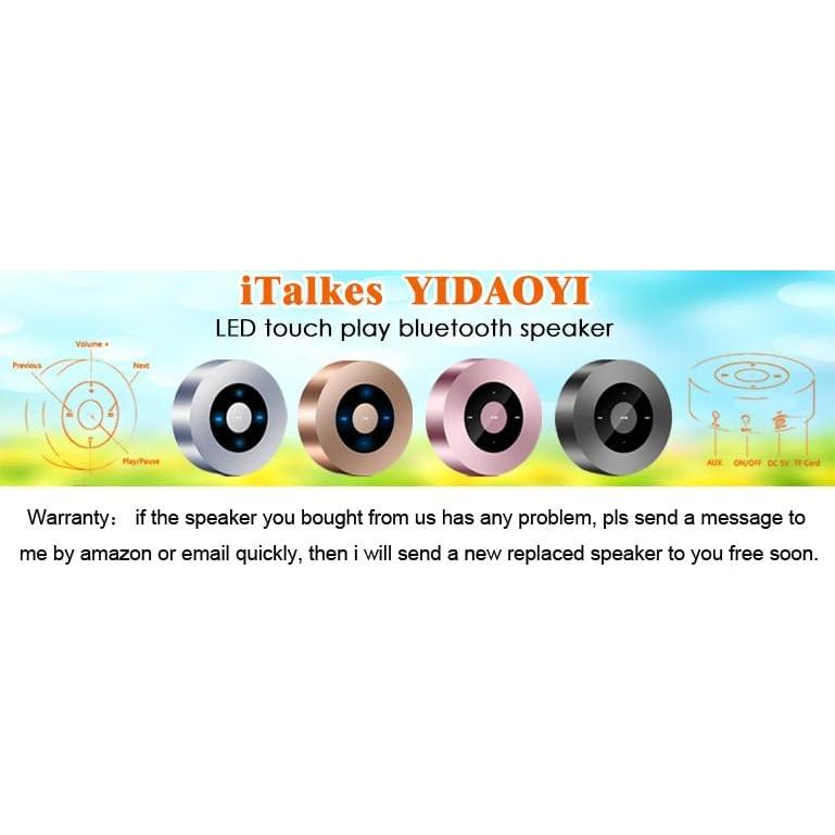 Altavoz Bluetooth Portátil iTalkes Gris 3W 12h Reproducción