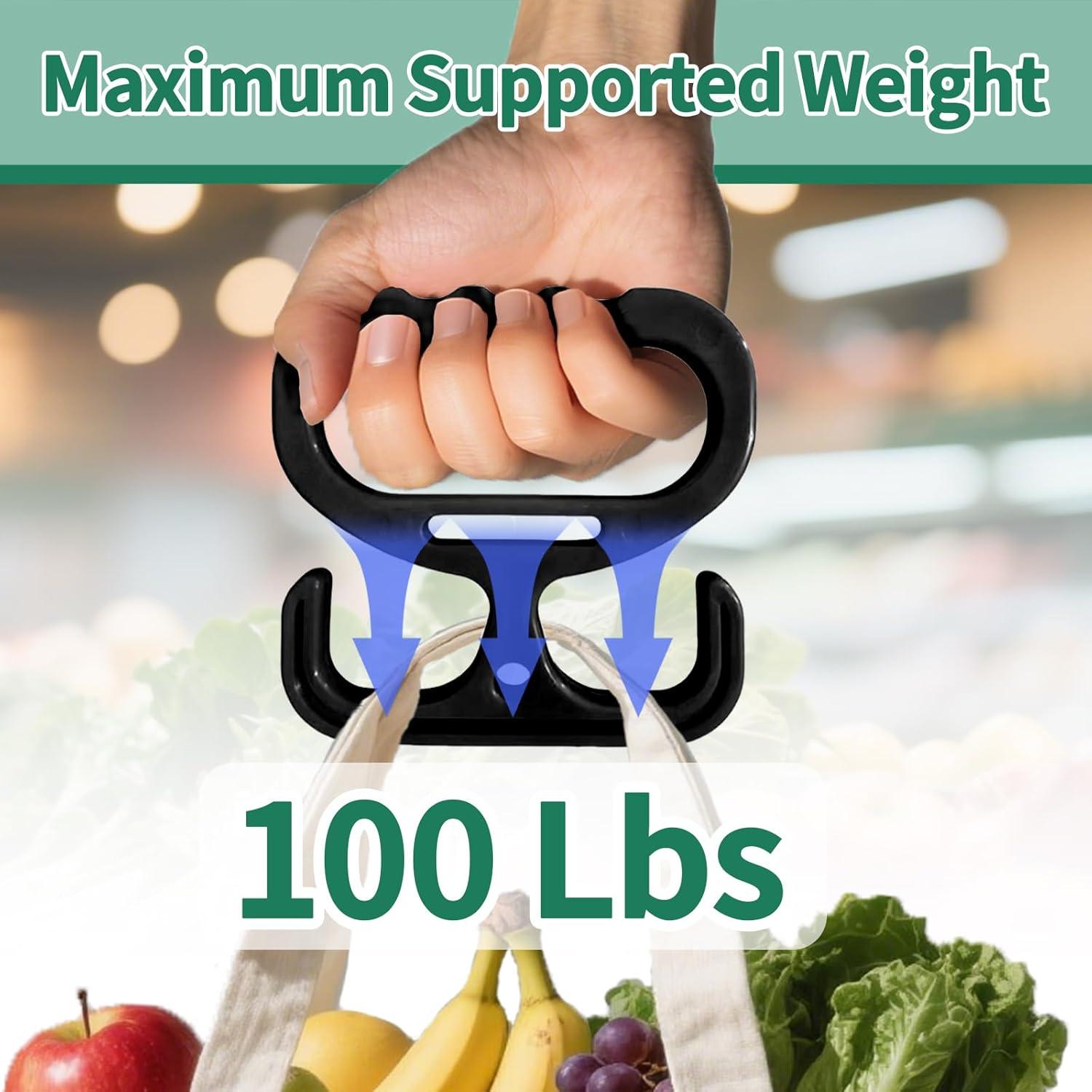 Porta Bolsas de Compras Mimoment Negro - Soporte Resistente 45kg