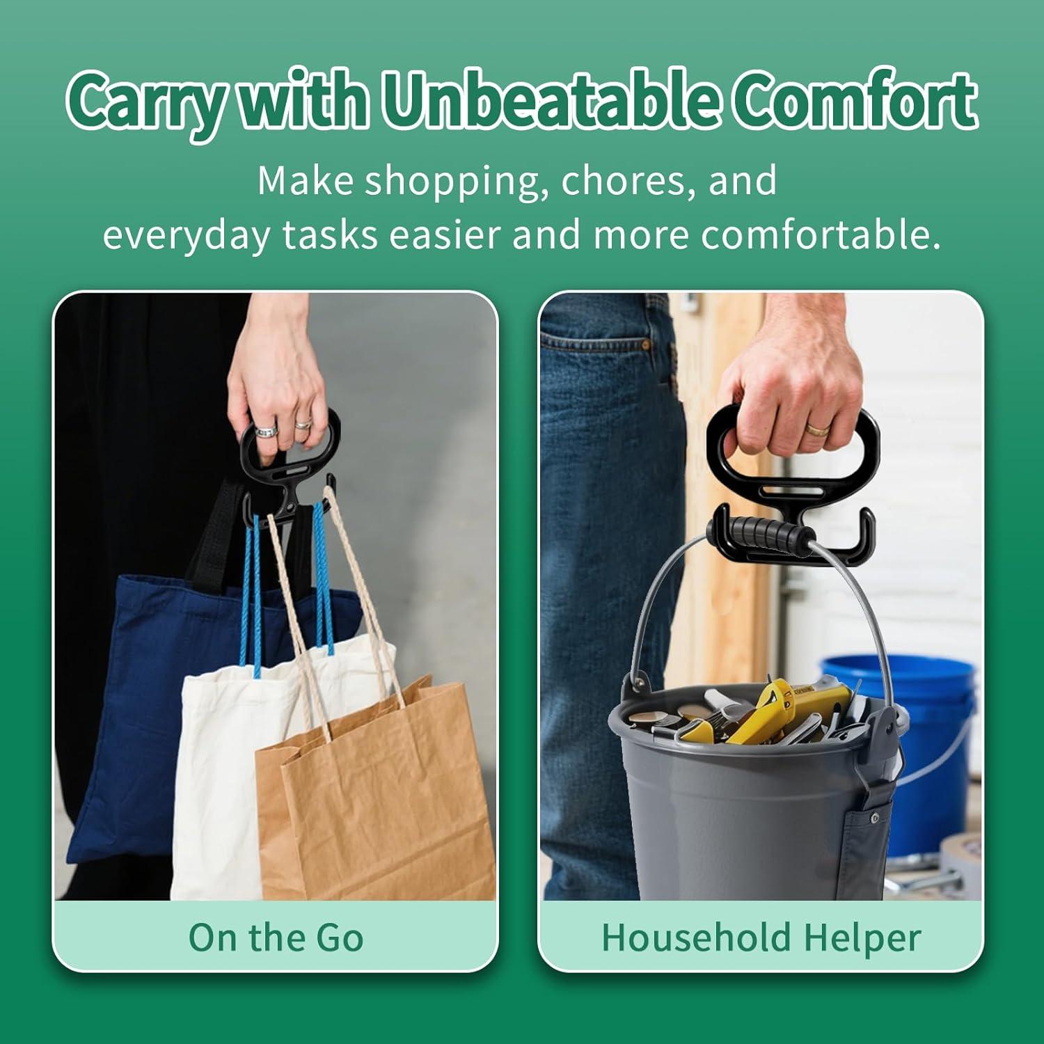 Porta Bolsas de Compras Mimoment Negro - Soporte Resistente 45kg