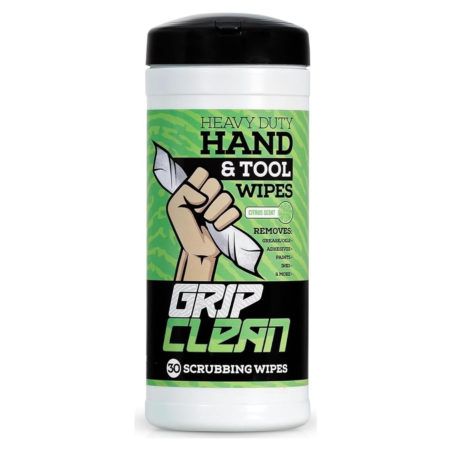 Toallitas de Limpieza Grip Clean 30ct - Sin Agua para Mecánicos