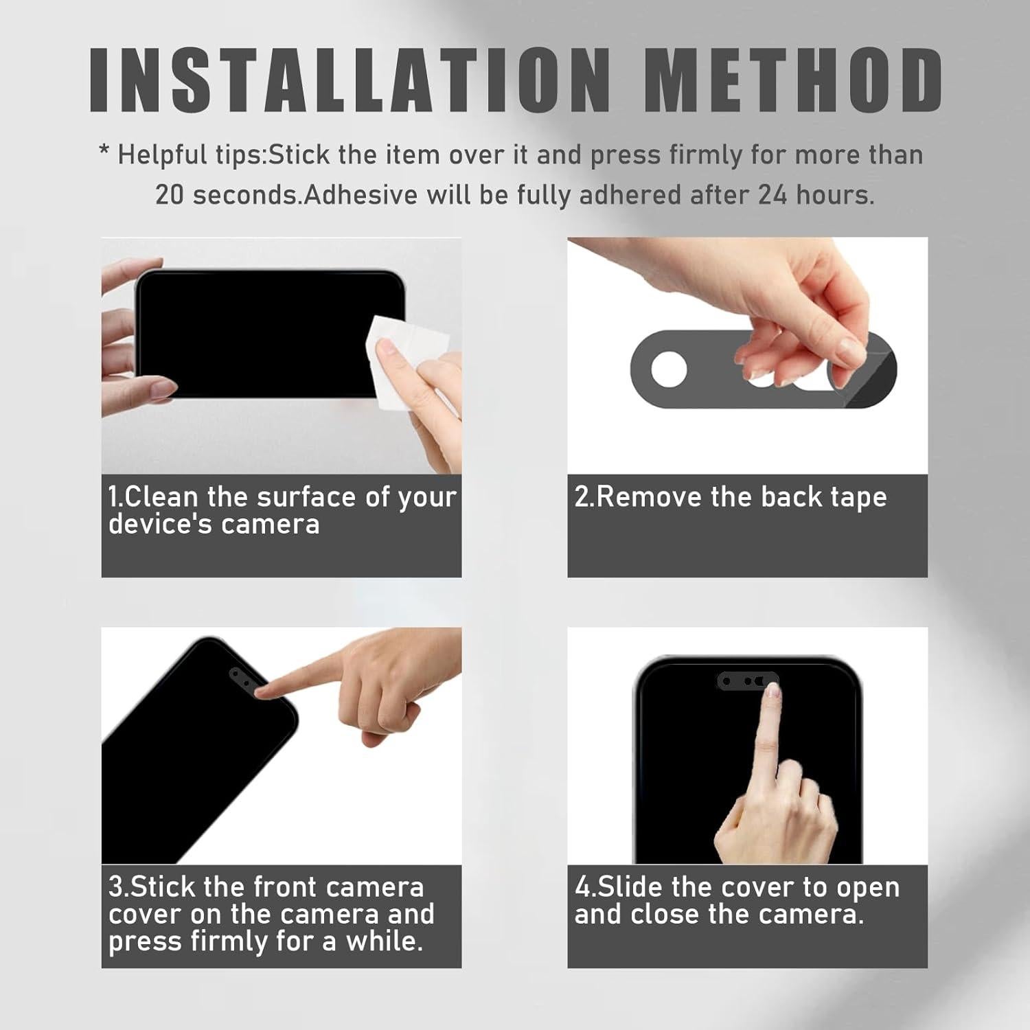 Cubierta de Cámara Frontal EYSOFT para iPhone 14/15/16 - Protección Privacidad