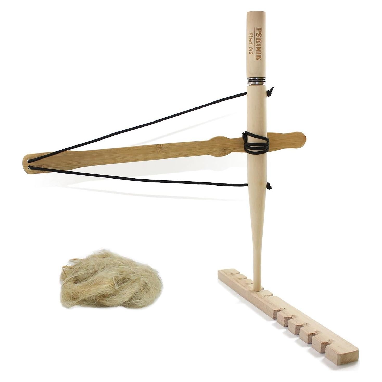 Kit de Inicio de Fuego PSKOOK con Taladro de Arco, Madera