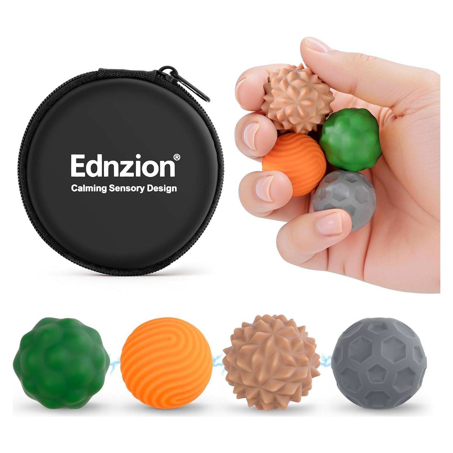 Pelotas Antiestrés Ednzion - 4PCS Silicona Magnética Táctil