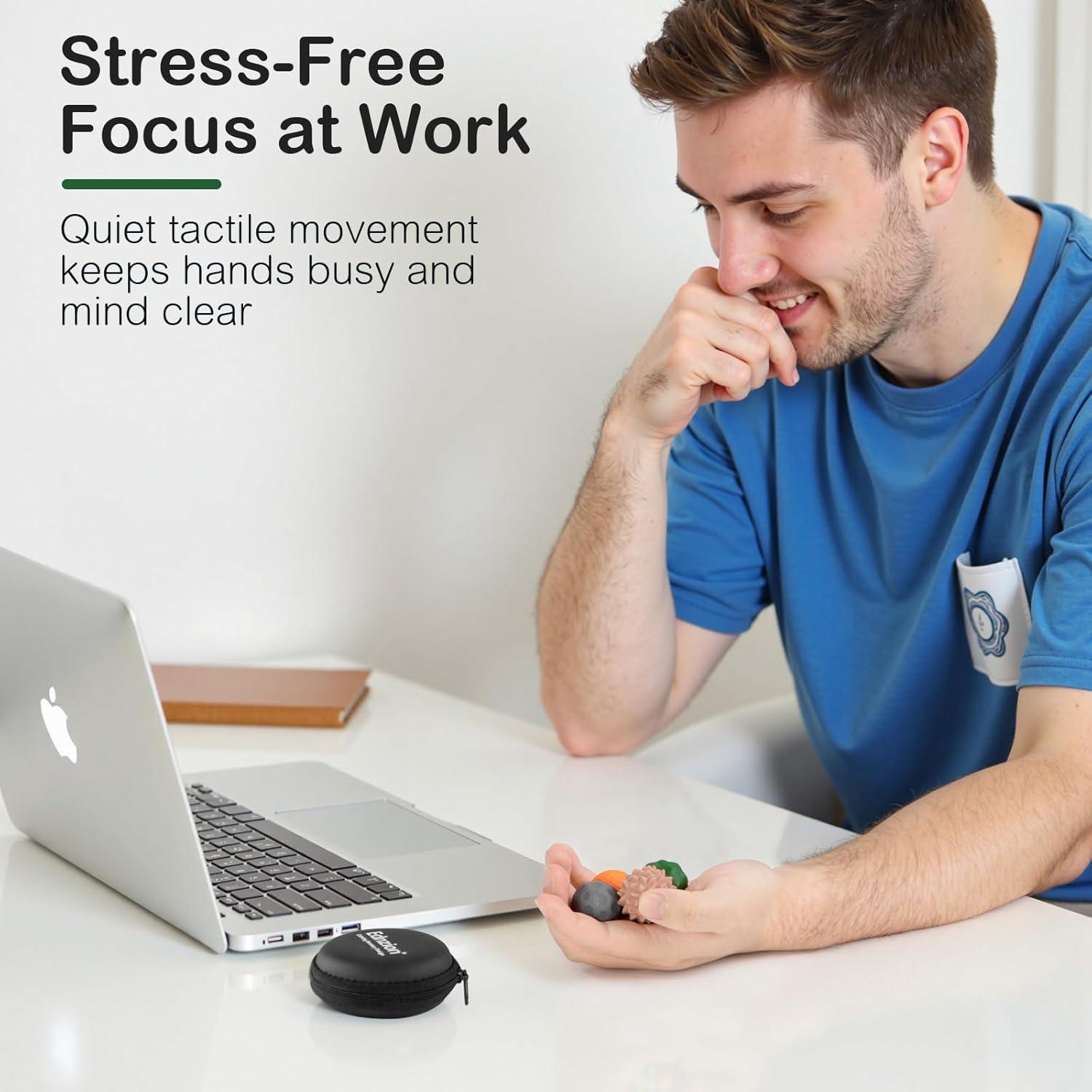 Pelotas Antiestrés Ednzion - 4PCS Silicona Magnética Táctil