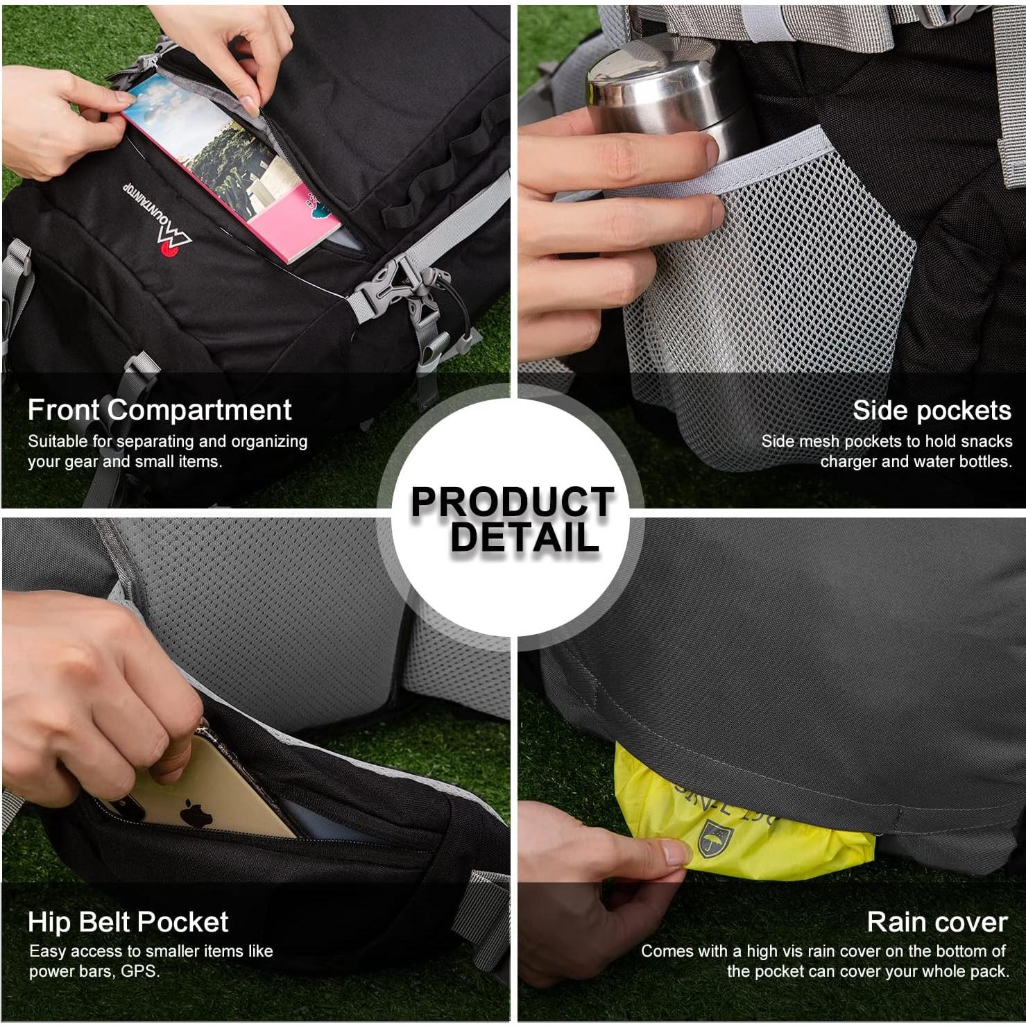 Mochila MOUNTAINTOP 80L para Senderismo y Camping