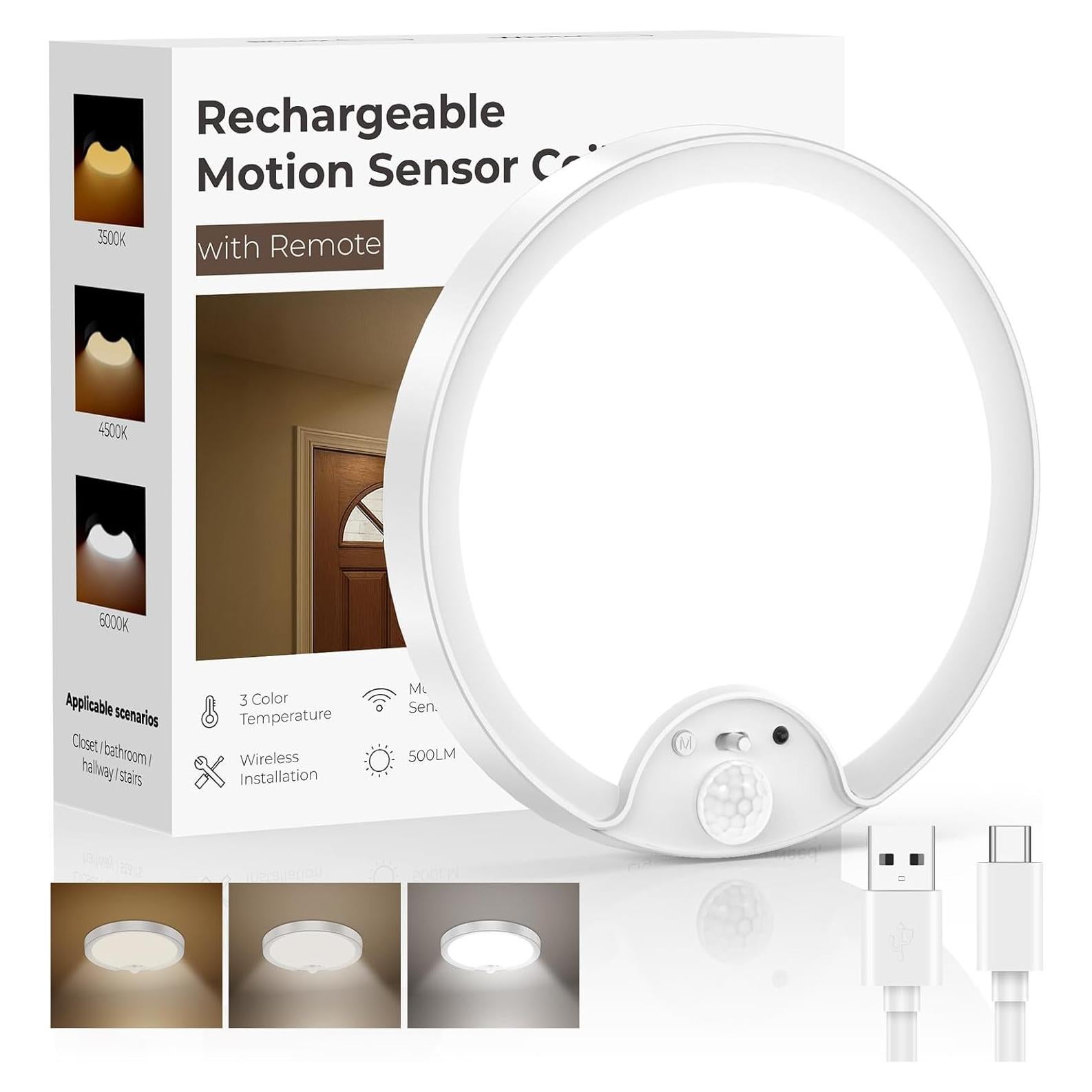 Luz de Techo LED Recargable Fizrice con Sensor de Movimiento