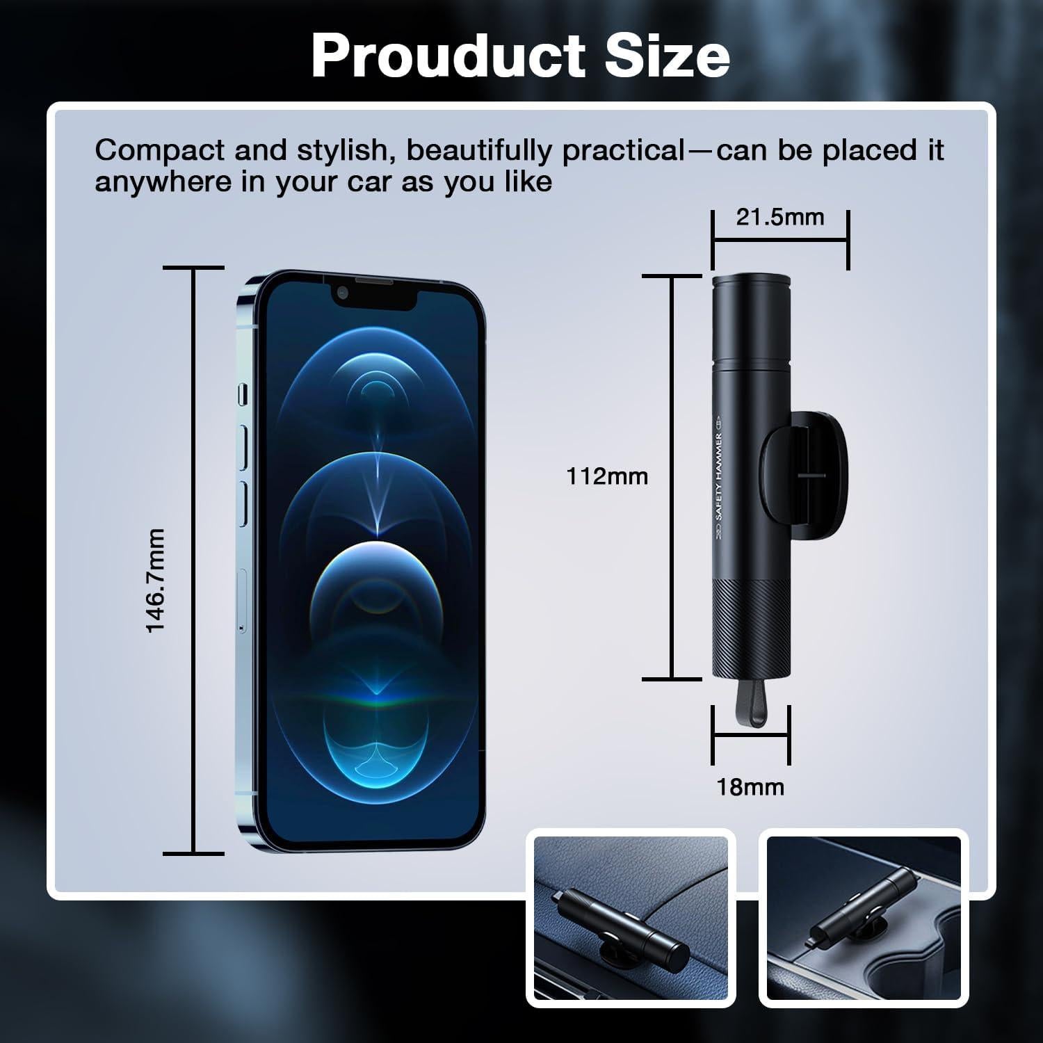 Cortador de Cinturón y Rompedor de Ventanas MOTORBUDDY 2-en-1