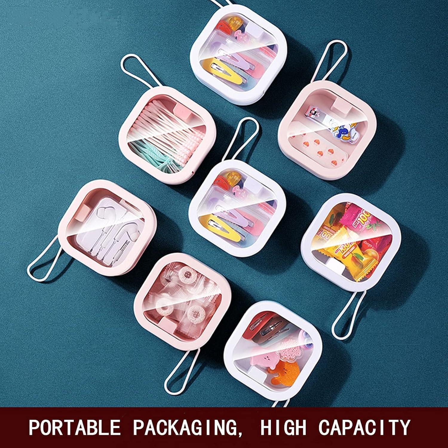 Organizador de Lazos de Cabello REVAXUP 2pcs Rosa y Blanco