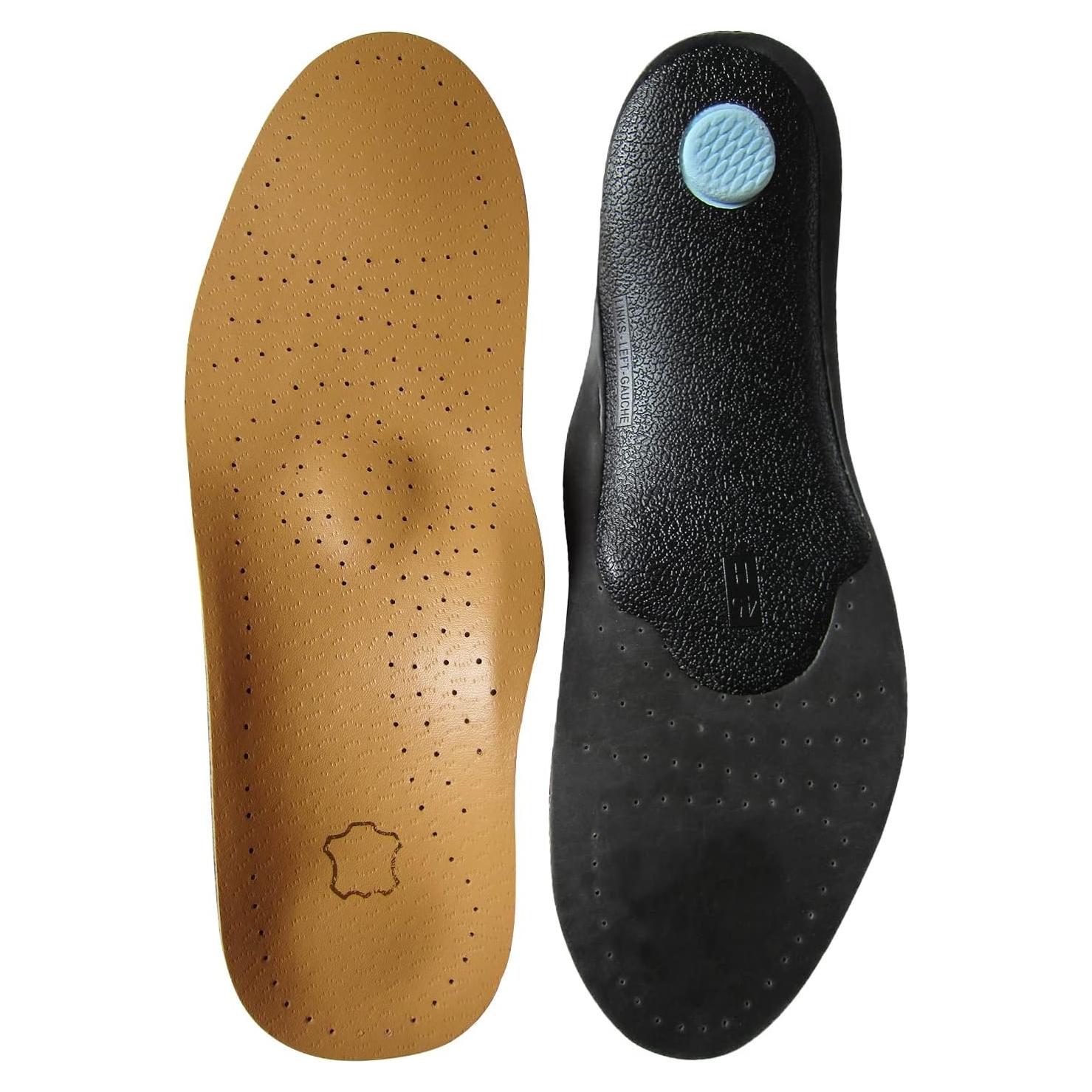 Plantillas Ortopédicas de Cuero Bellcon para Pies Planos 35-37