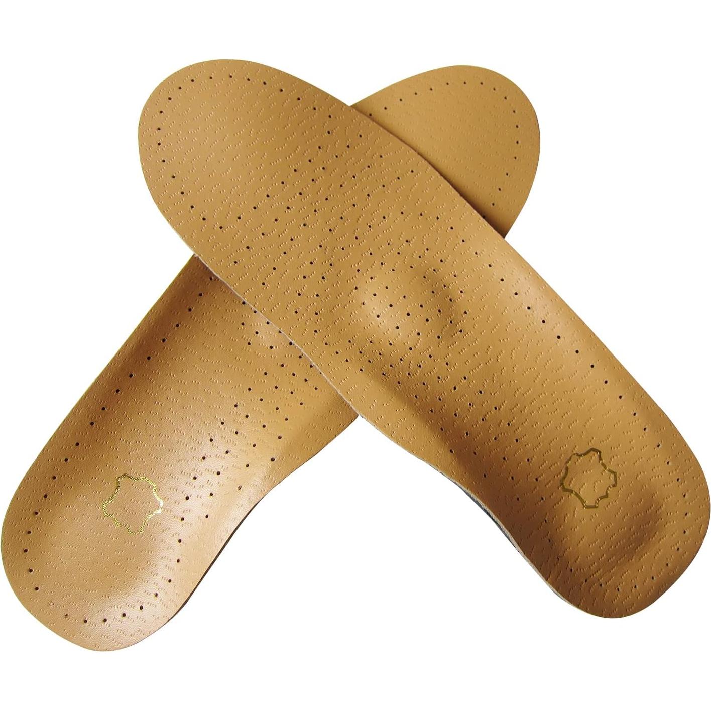 Plantillas Ortopédicas de Cuero Bellcon para Pies Planos 35-37