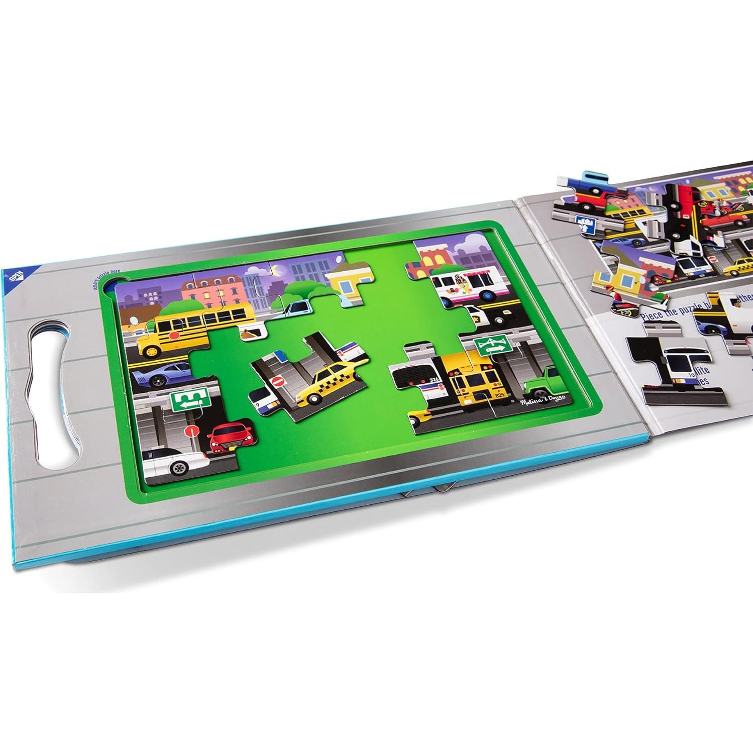 Rompecabezas Magnéticos Melissa & Doug Vehículos 2x15 Piezas