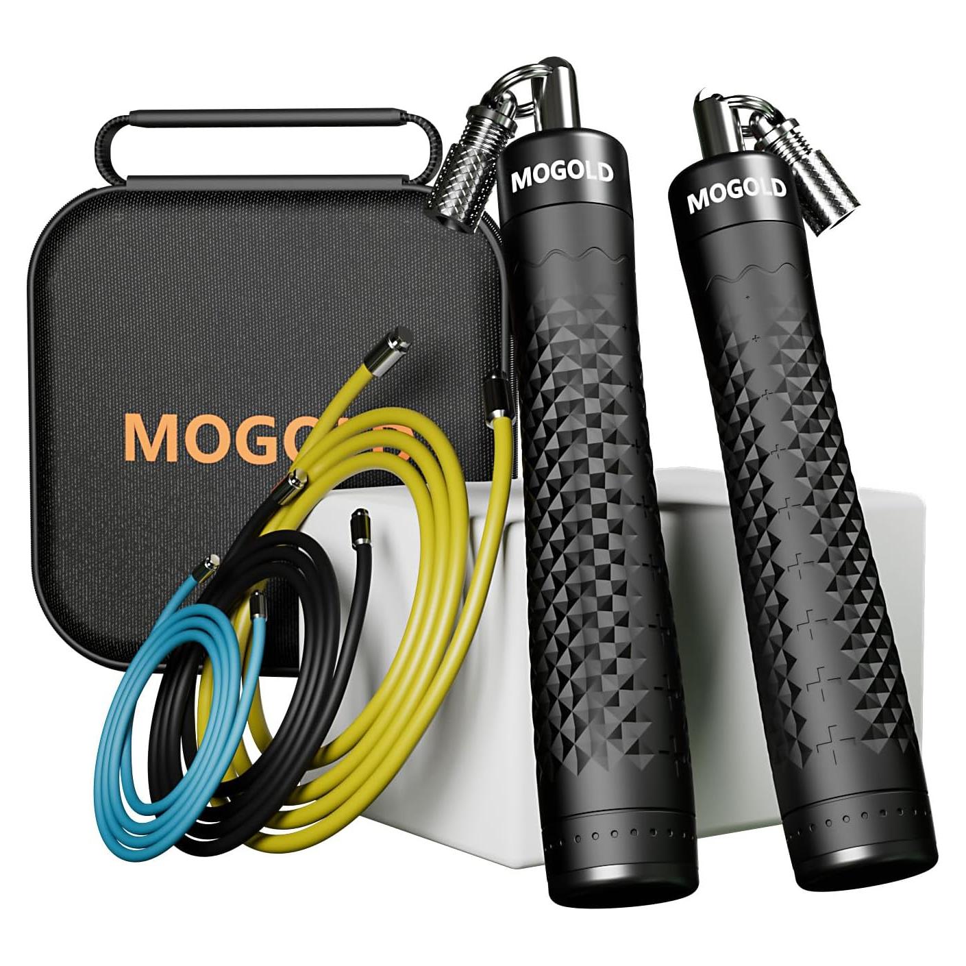 Juego de Cuerda para Saltar MOGOLD con 3 Cables Intercambiables