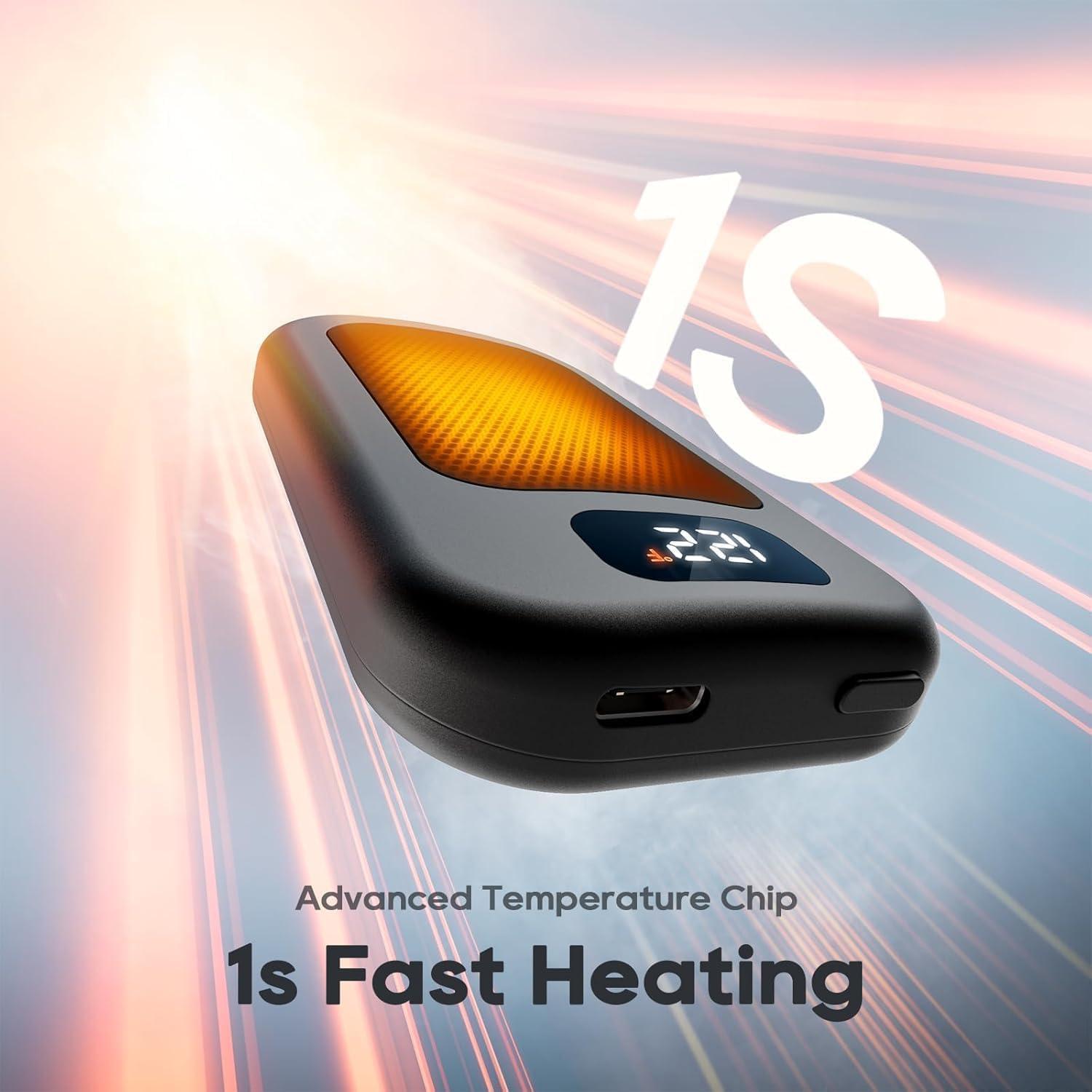 Calentadores de Manos Recargables Hotdot 2 Paquete 40-49°C