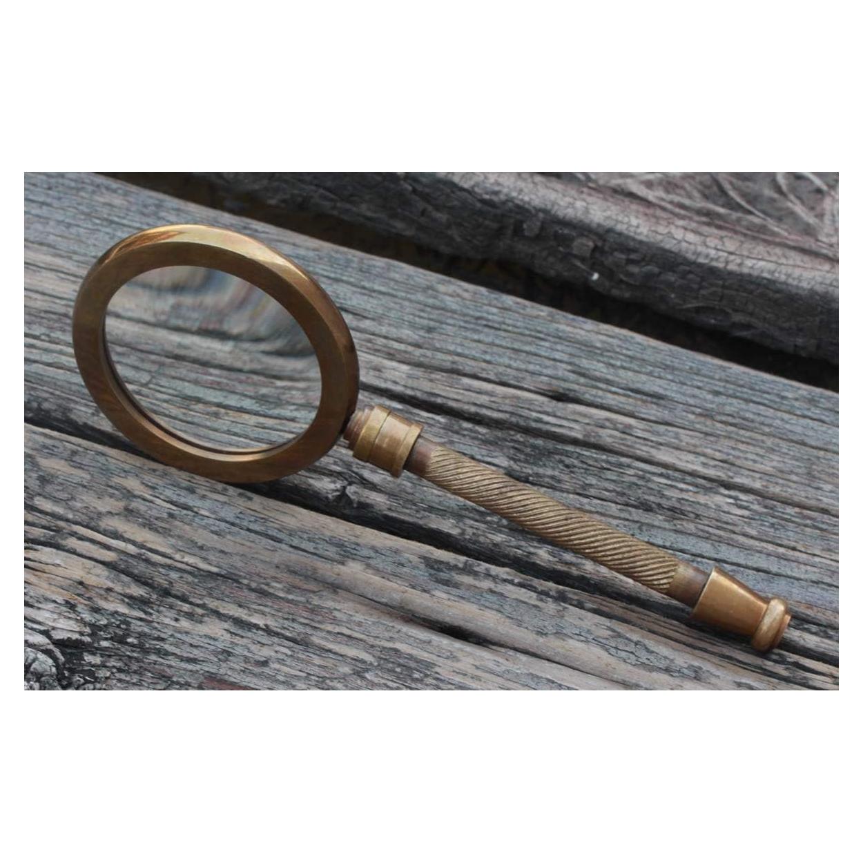 Lupa de Mano Roorkee Instruments 5x Aumento Latón 17.78 cm