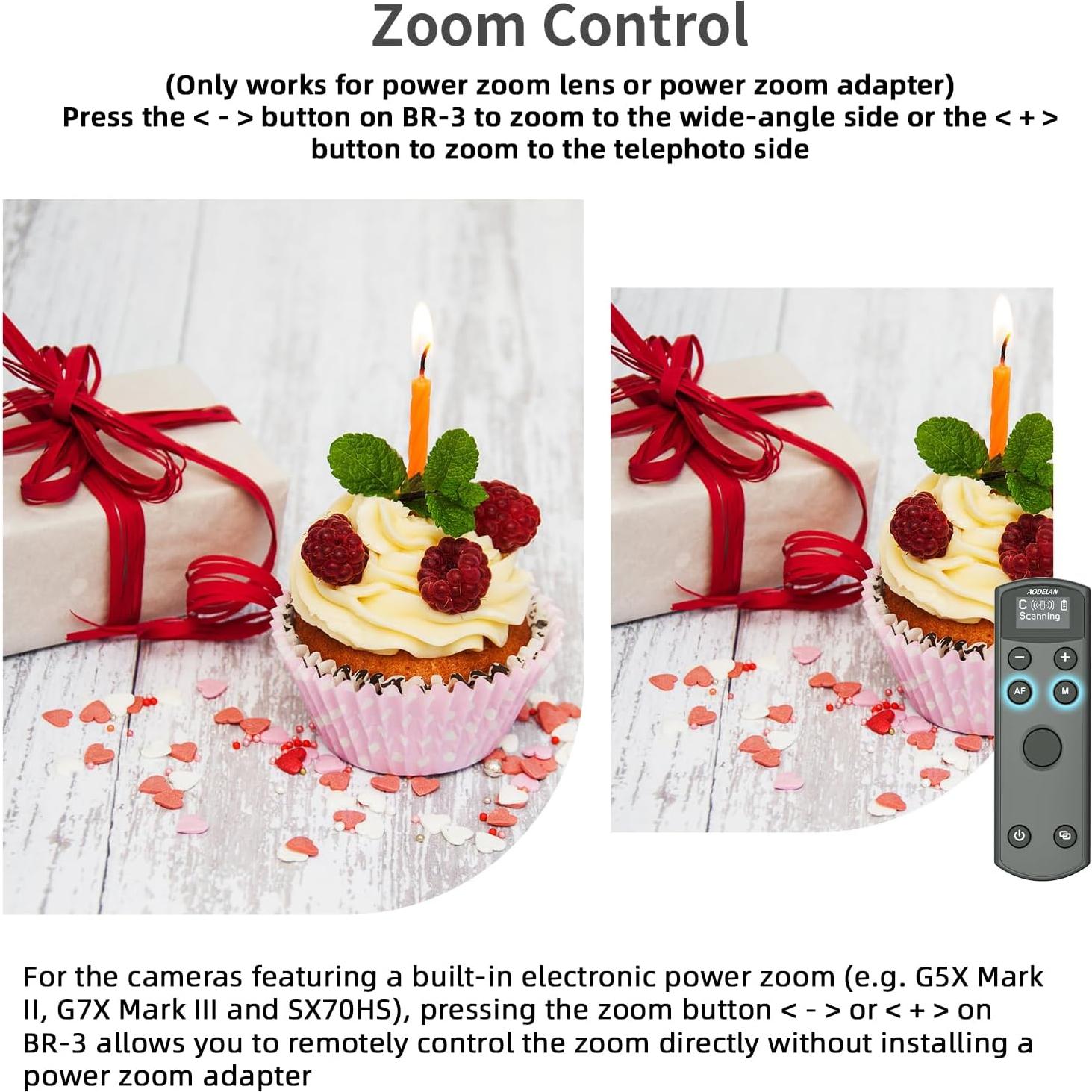 Disparador Remoto Inalámbrico AODELAN para Canon con Pantalla OLED