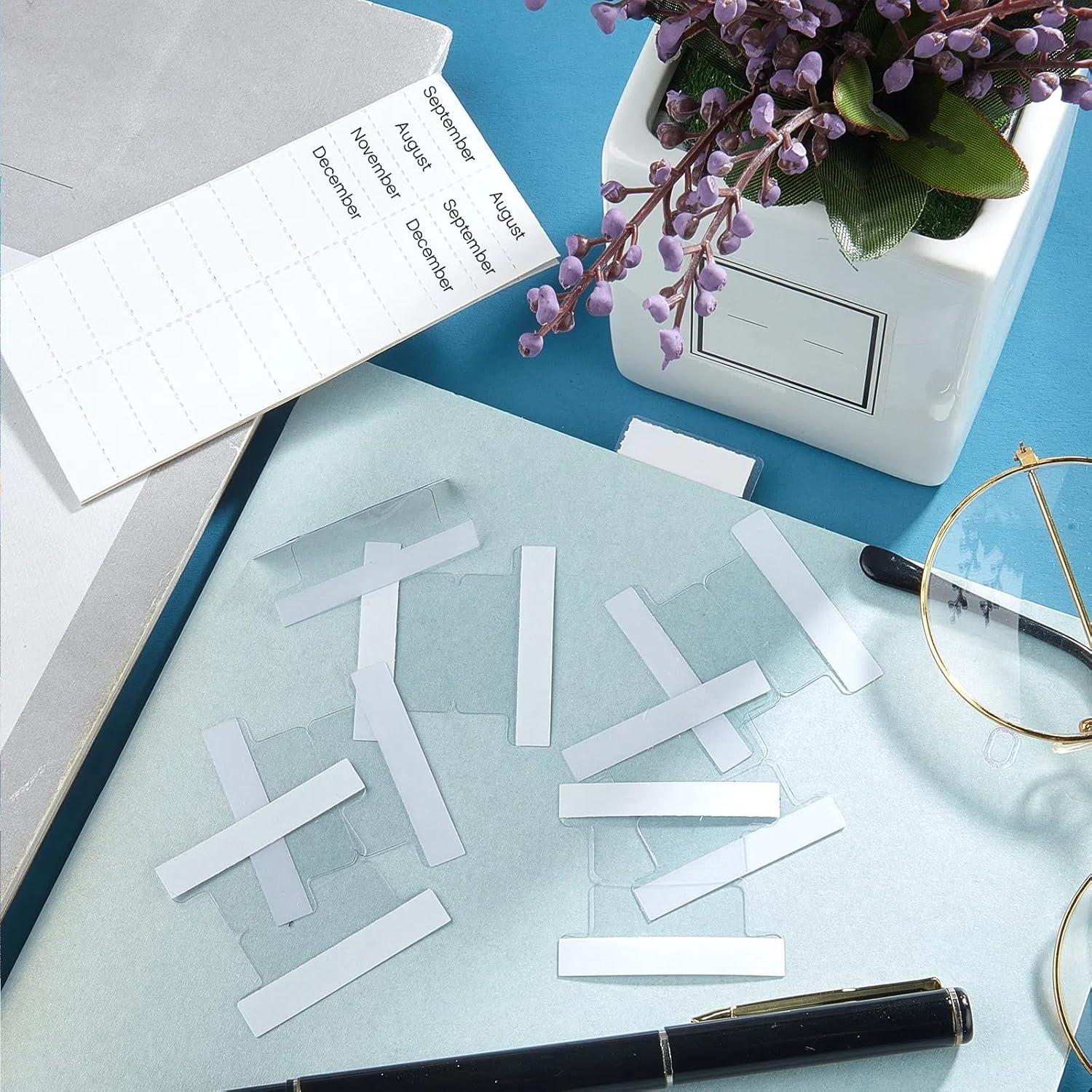 Pestañas Autoadhesivas Gueevin 50 Piezas 2.54x0.86 cm