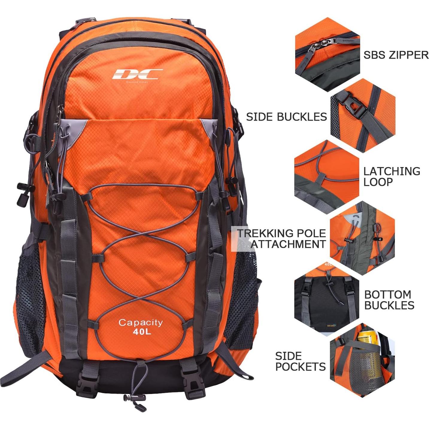 Mochila de senderismo Diamond Candy 32x20x50cm impermeable